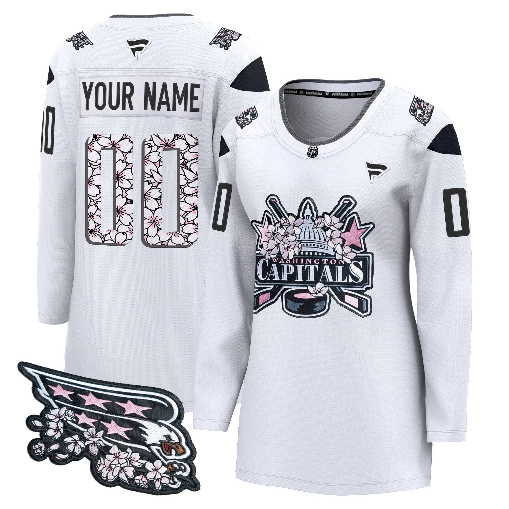 Washington Capitals 2026 Cherry Blossom Premium Custom Jersey - All Stitched