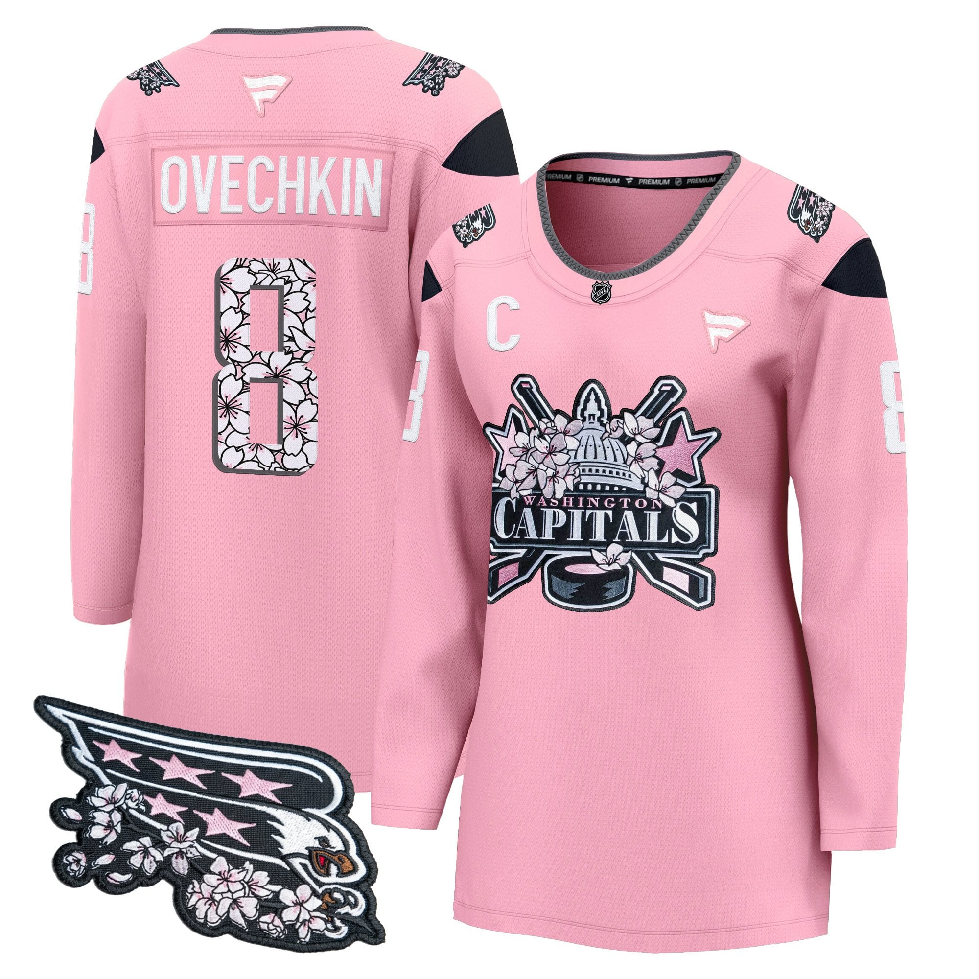 Women's Washington Capitals 2026 Cherry Blossom Premium Jersey - All Stitched