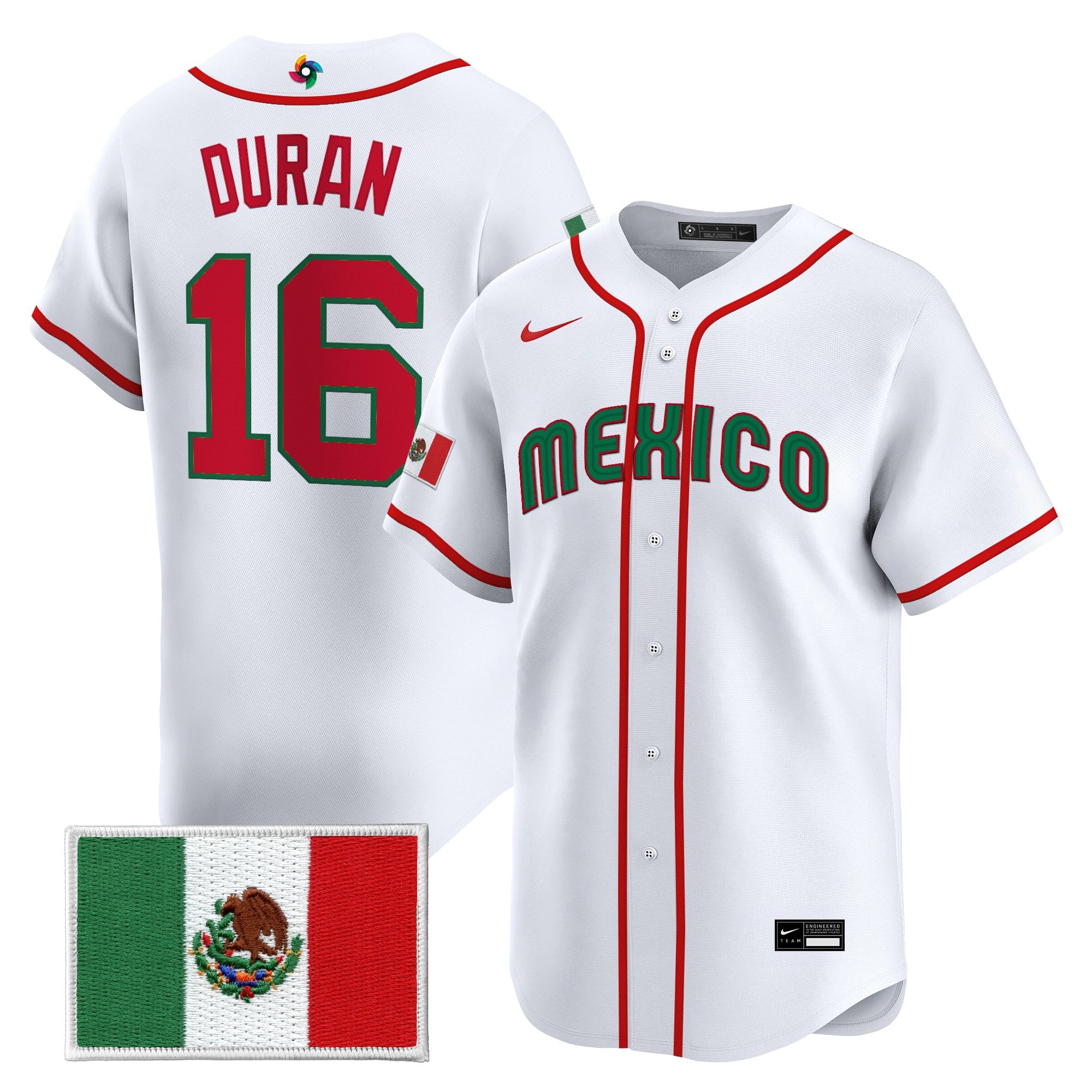 Men's Team Mexico World Baseball Classic Gold Vapor Premier Jersey - All Stitched