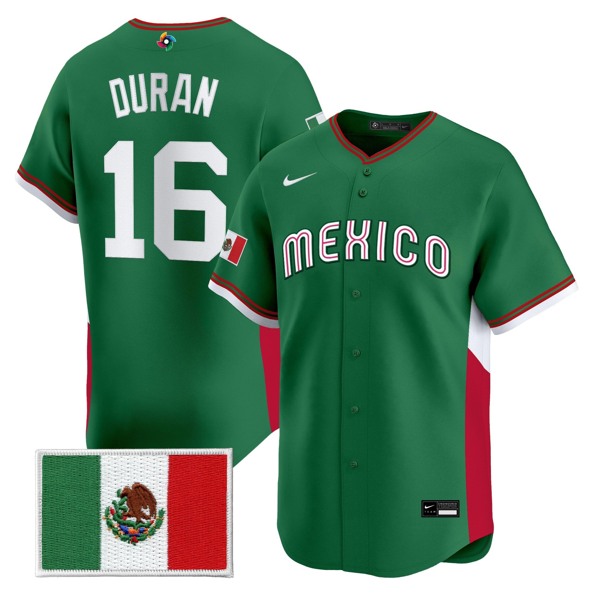 Men's Team Mexico World Baseball Classic Gold Vapor Premier Jersey - All Stitched