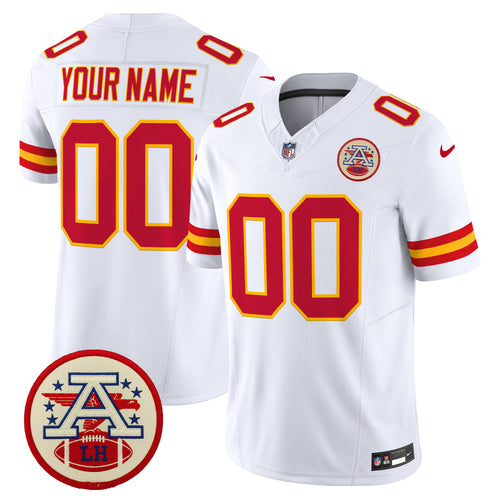 Chiefs 2026 Lamar Hunt Patch Vapor Limited Custom Jersey - All Stitched