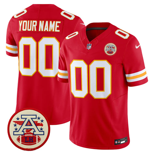 Chiefs 2026 Lamar Hunt Patch Vapor Limited Custom Jersey - All Stitched