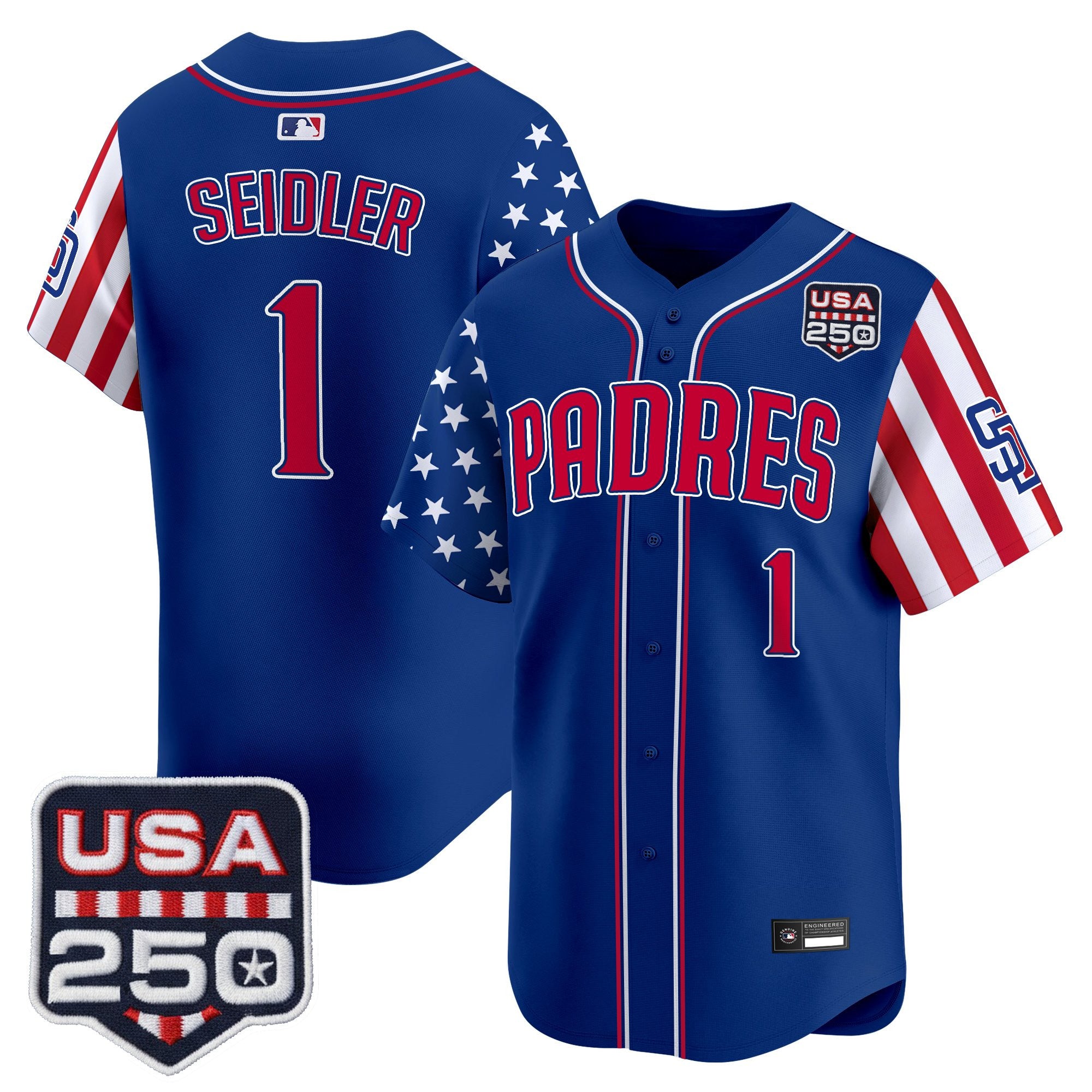 Men's San Diego Padres "America250 Edition" Vapor Premier Limited Jersey - All Stitched