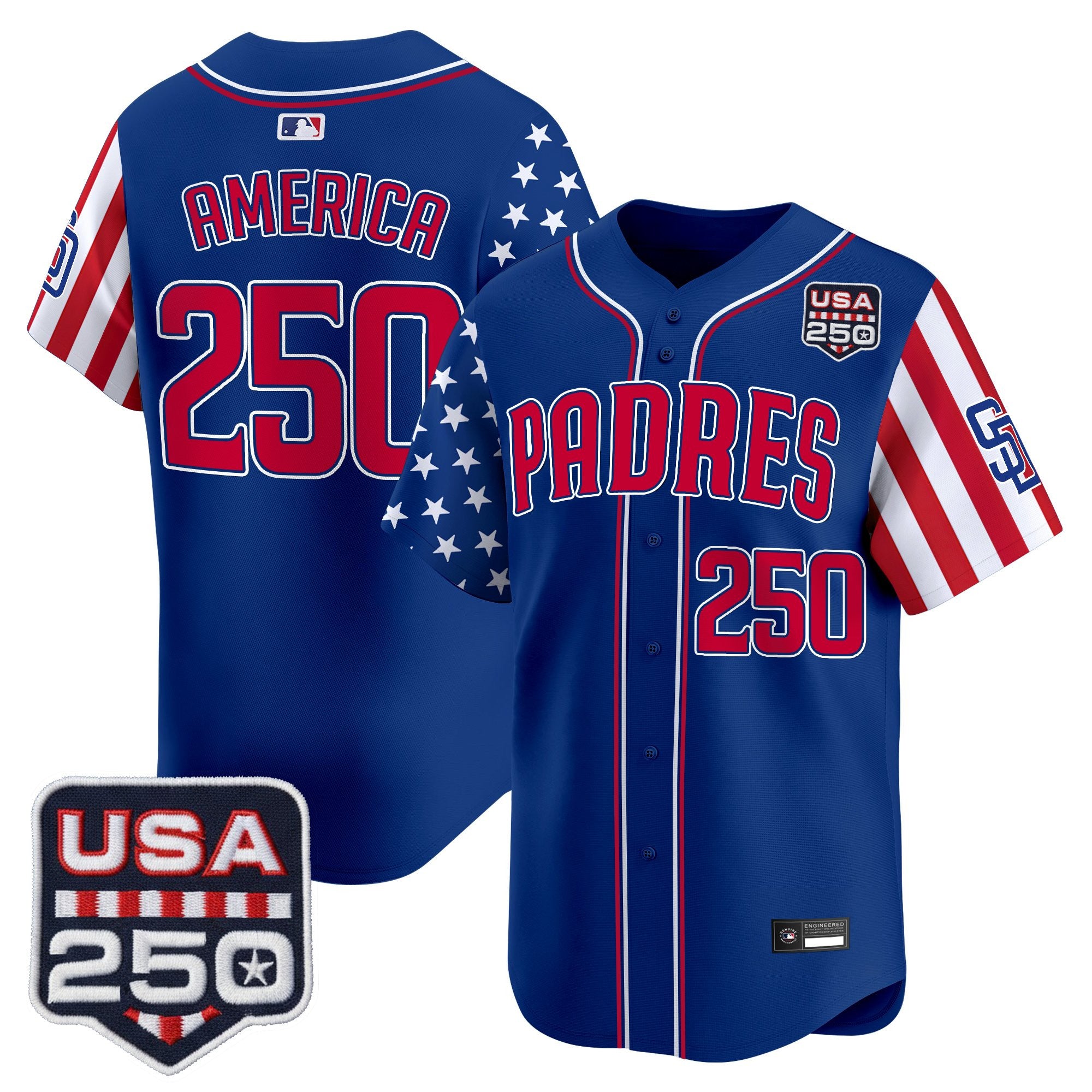 Men's San Diego Padres "America250 Edition" Vapor Premier Limited Jersey - All Stitched