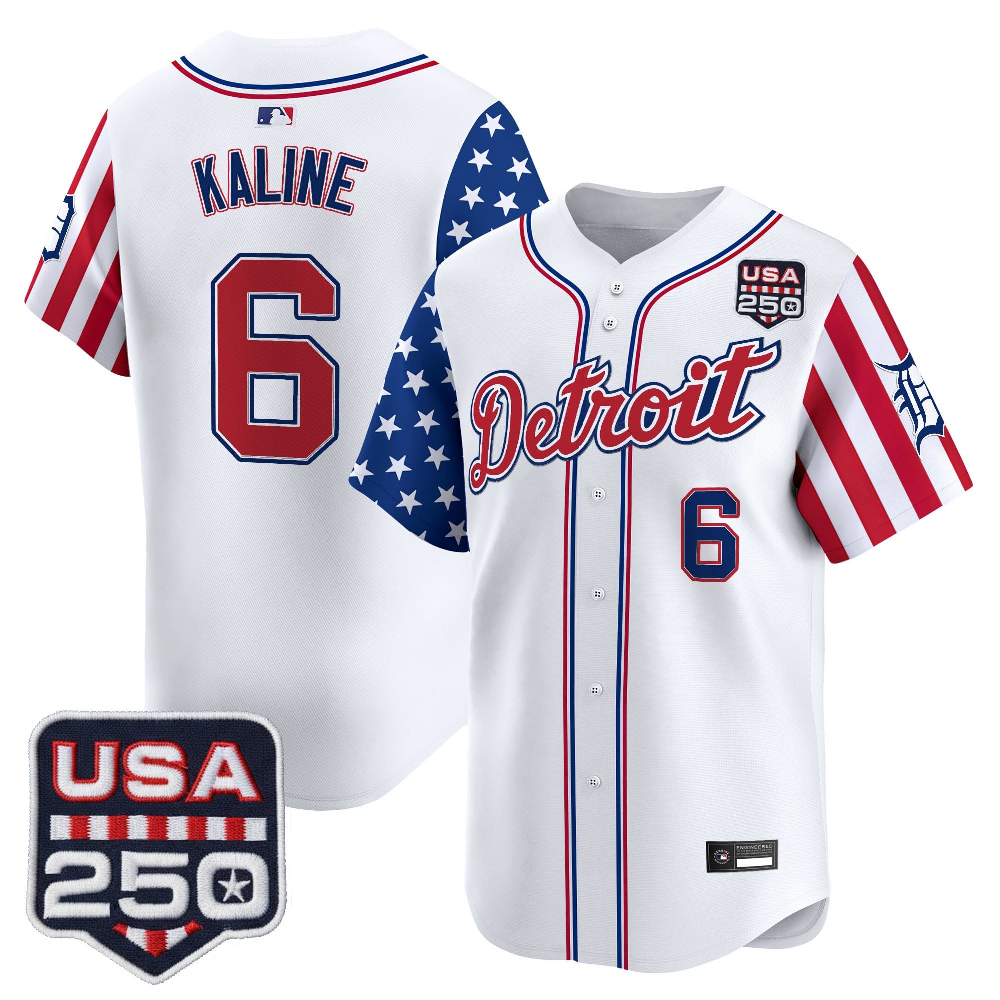 Men's Detroit Tigers "America250 Edition" Vapor Premier Limited Jersey - All Stitched