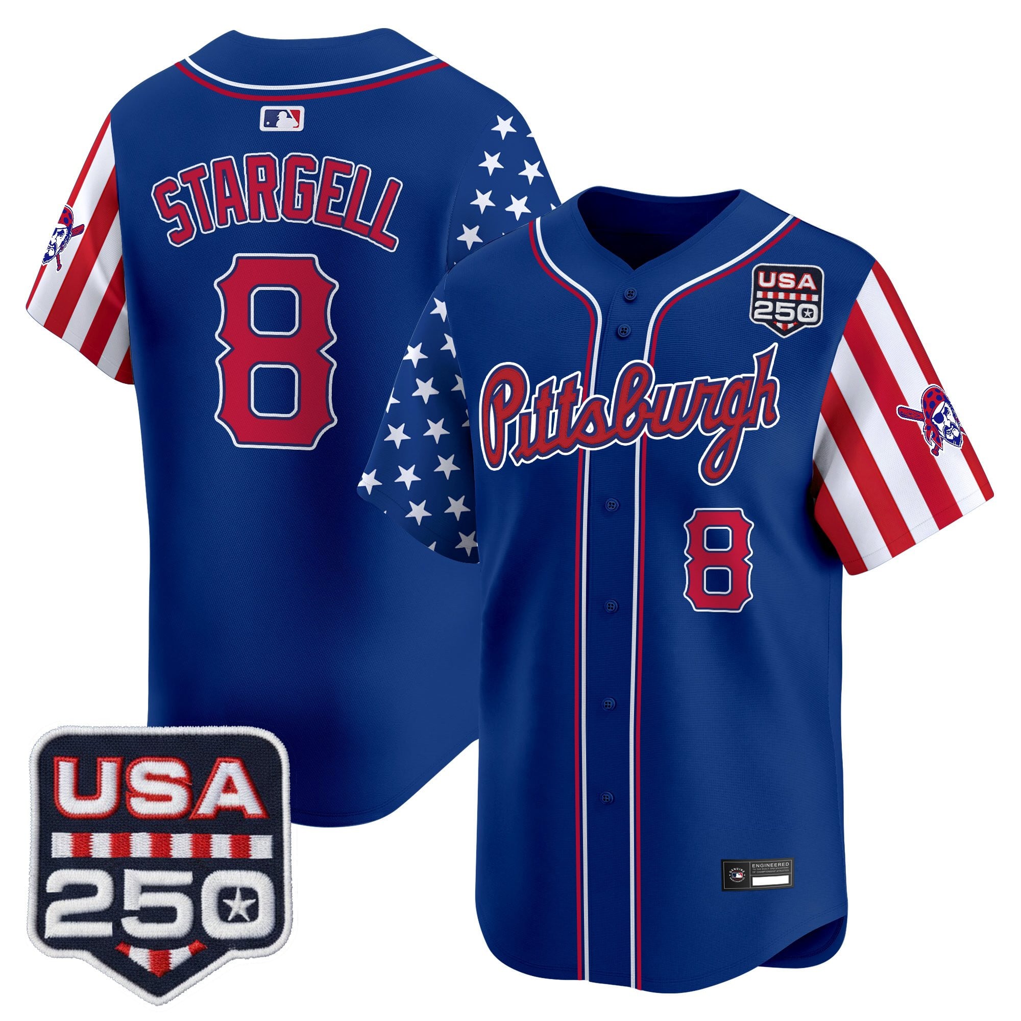 Men's Pittsburgh Pirates "America250 Edition" Vapor Premier Limited Jersey - All Stitched