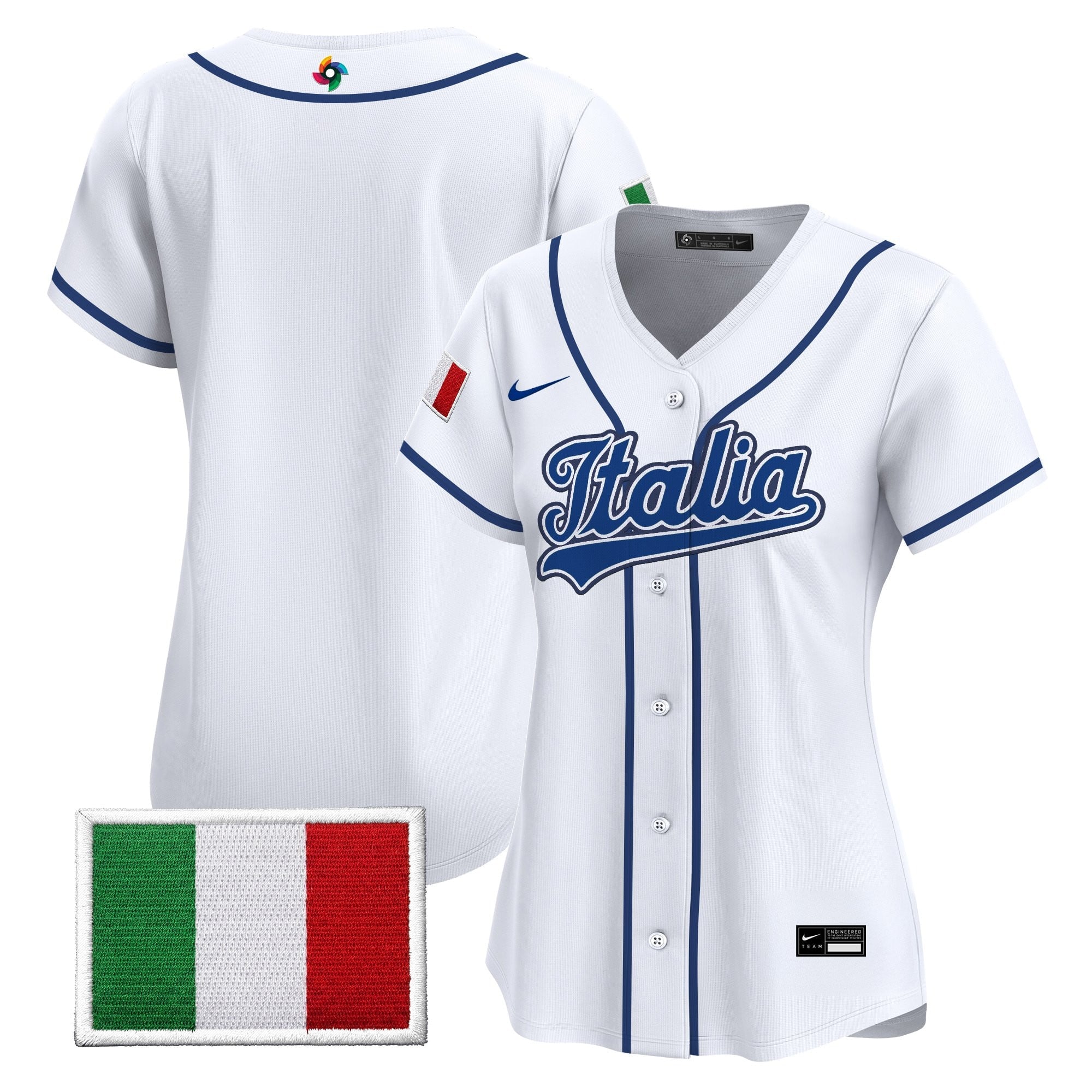 Women's Team Italy 2026 World Baseball Classic Vapor Premier Jersey - All Stitched