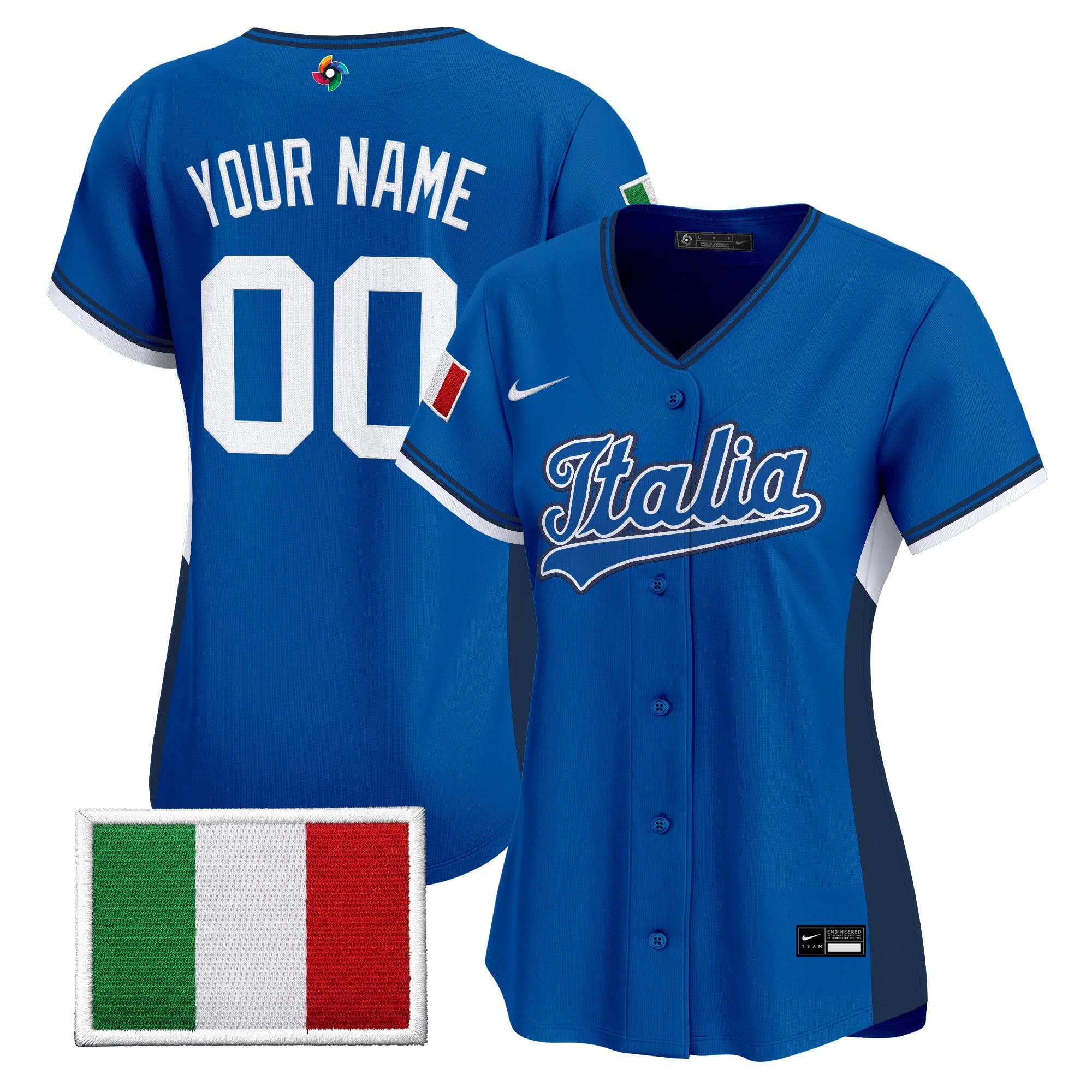 Team Italy 2026 World Baseball Classic Vapor Premier Custom Jersey - All Stitched