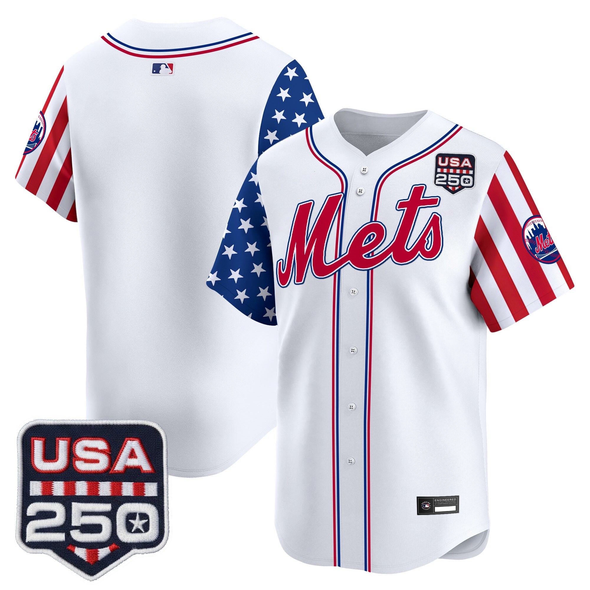 Men's New York Mets "America250 Edition" Vapor Premier Limited Jersey - All Stitched
