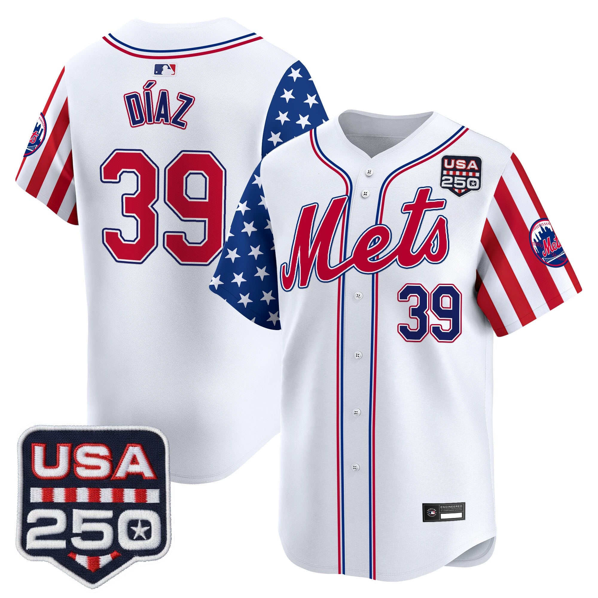 Men's New York Mets "America250 Edition" Vapor Premier Limited Jersey - All Stitched