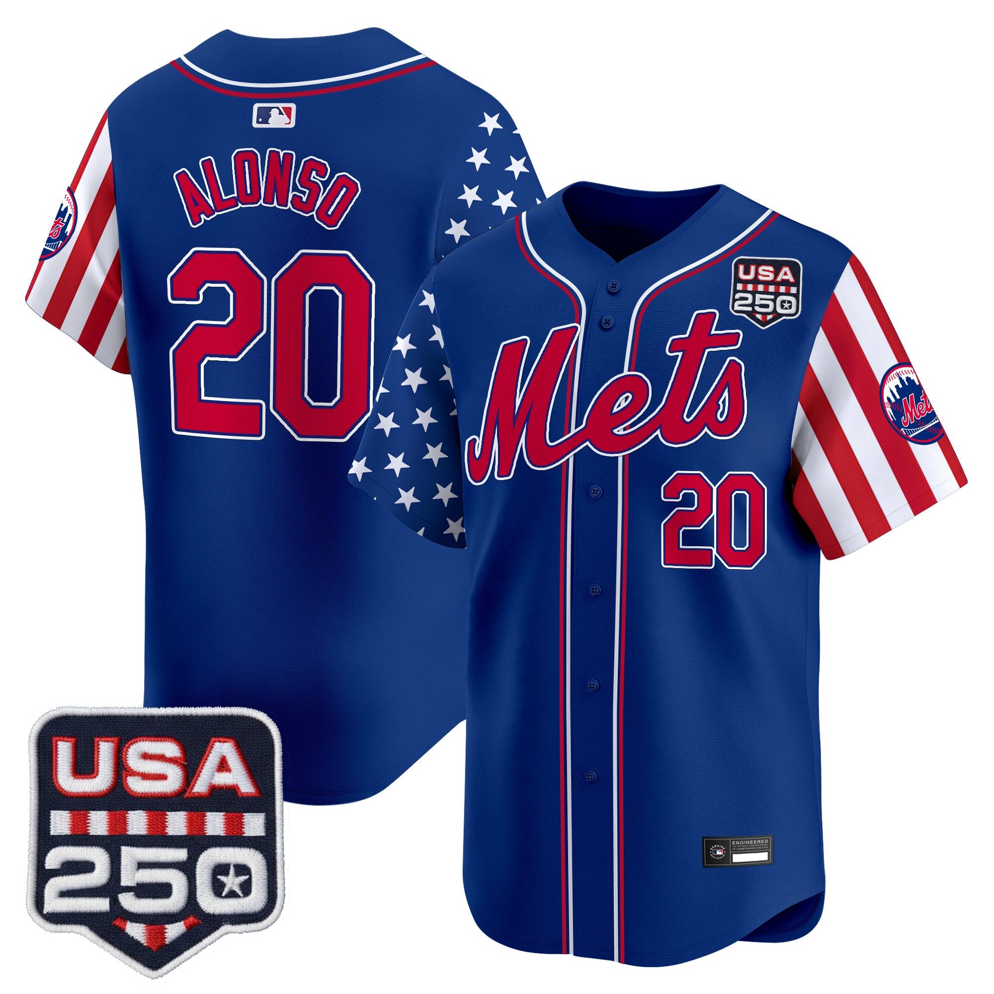 Men's New York Mets "America250 Edition" Vapor Premier Limited Jersey - All Stitched
