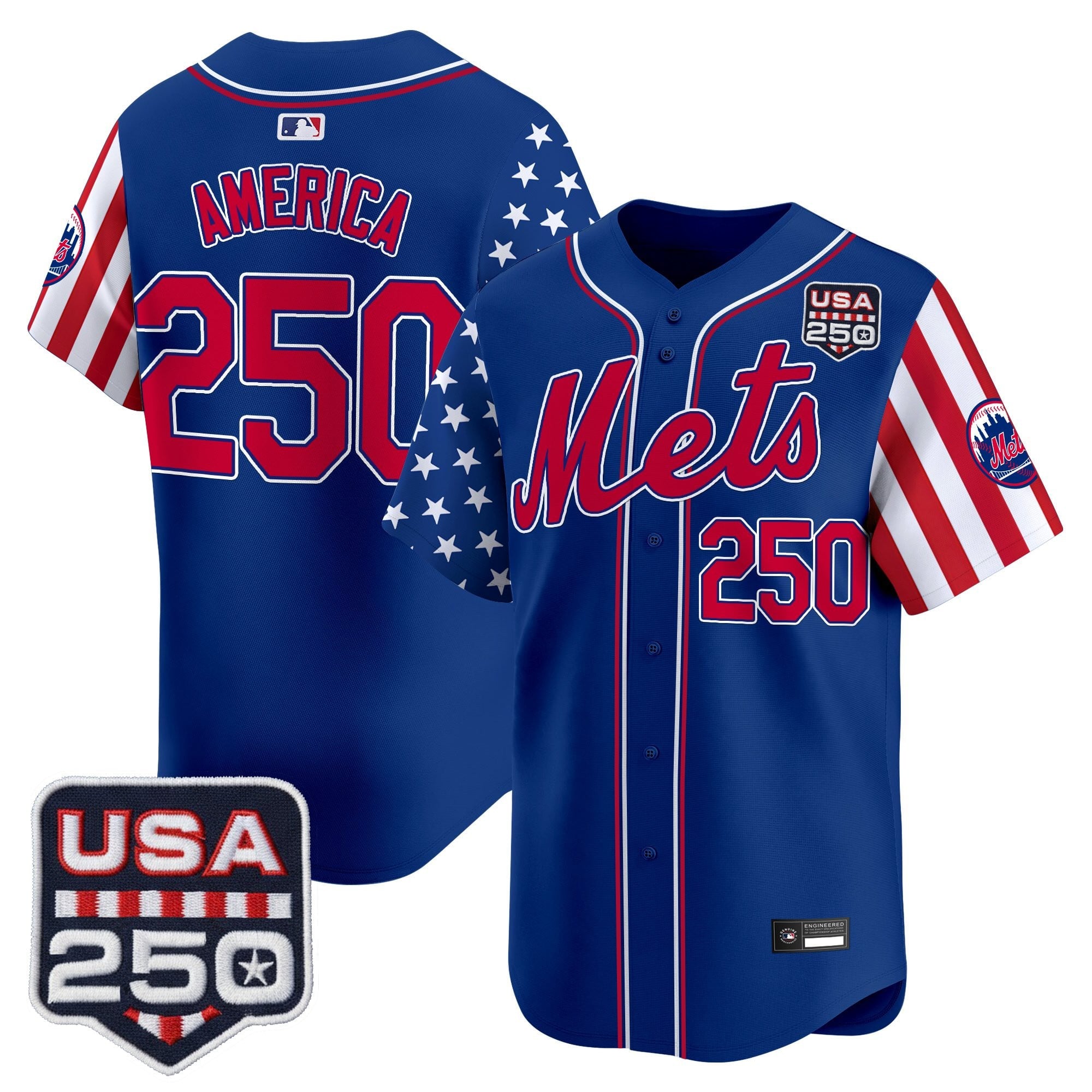 Men's New York Mets "America250 Edition" Vapor Premier Limited Jersey - All Stitched