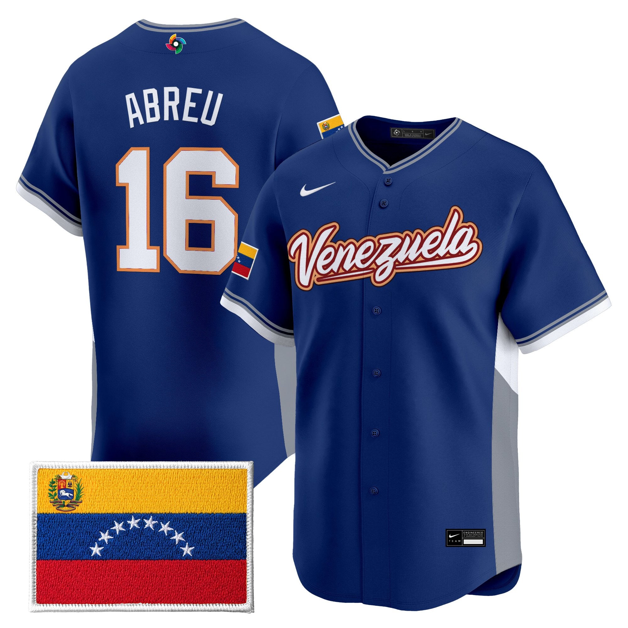 Men's Team Venezuela World Baseball Classic Vapor Premier Jersey - All Stitched