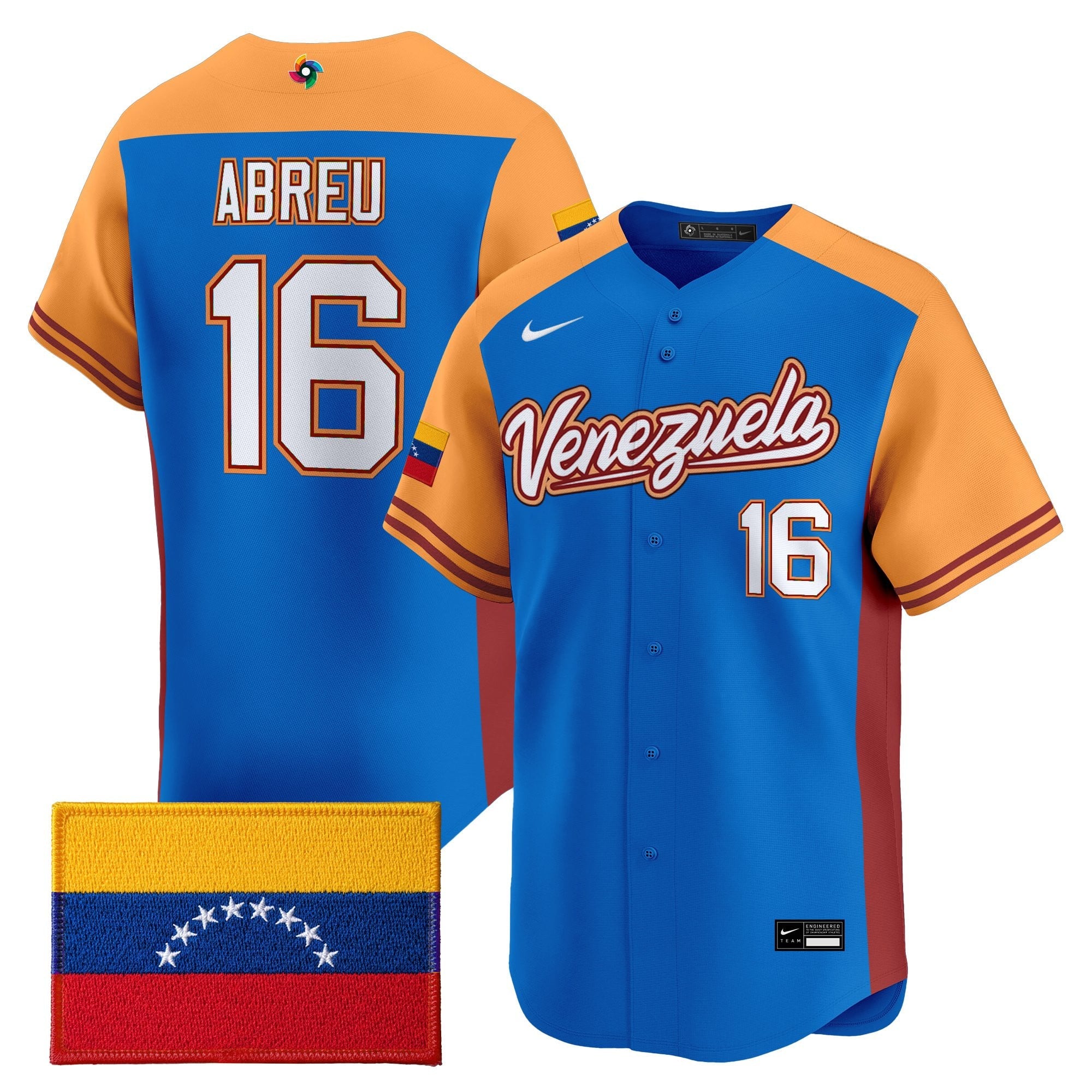 Men's Team Venezuela World Baseball Classic Vapor Premier Jersey - All Stitched