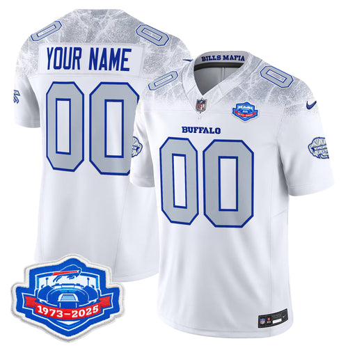 Buffalo Bills 1973 - 2025 Farewell Season Patch Vapor Limited Custom Jersey - All Stitched