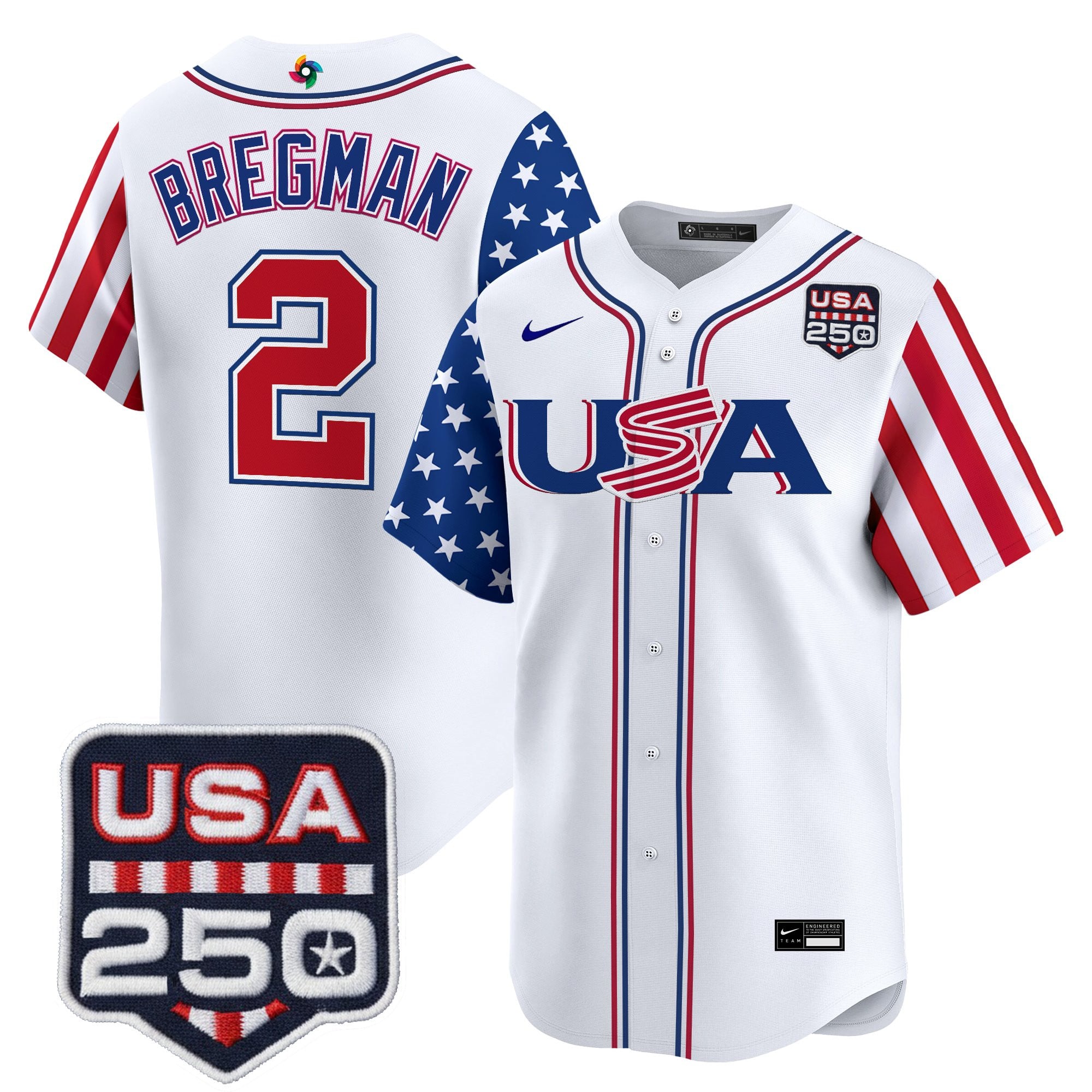 Men's Team USA World Baseball Classic "America250 Edition" Vapor Premier Limited Jersey - All Stitched