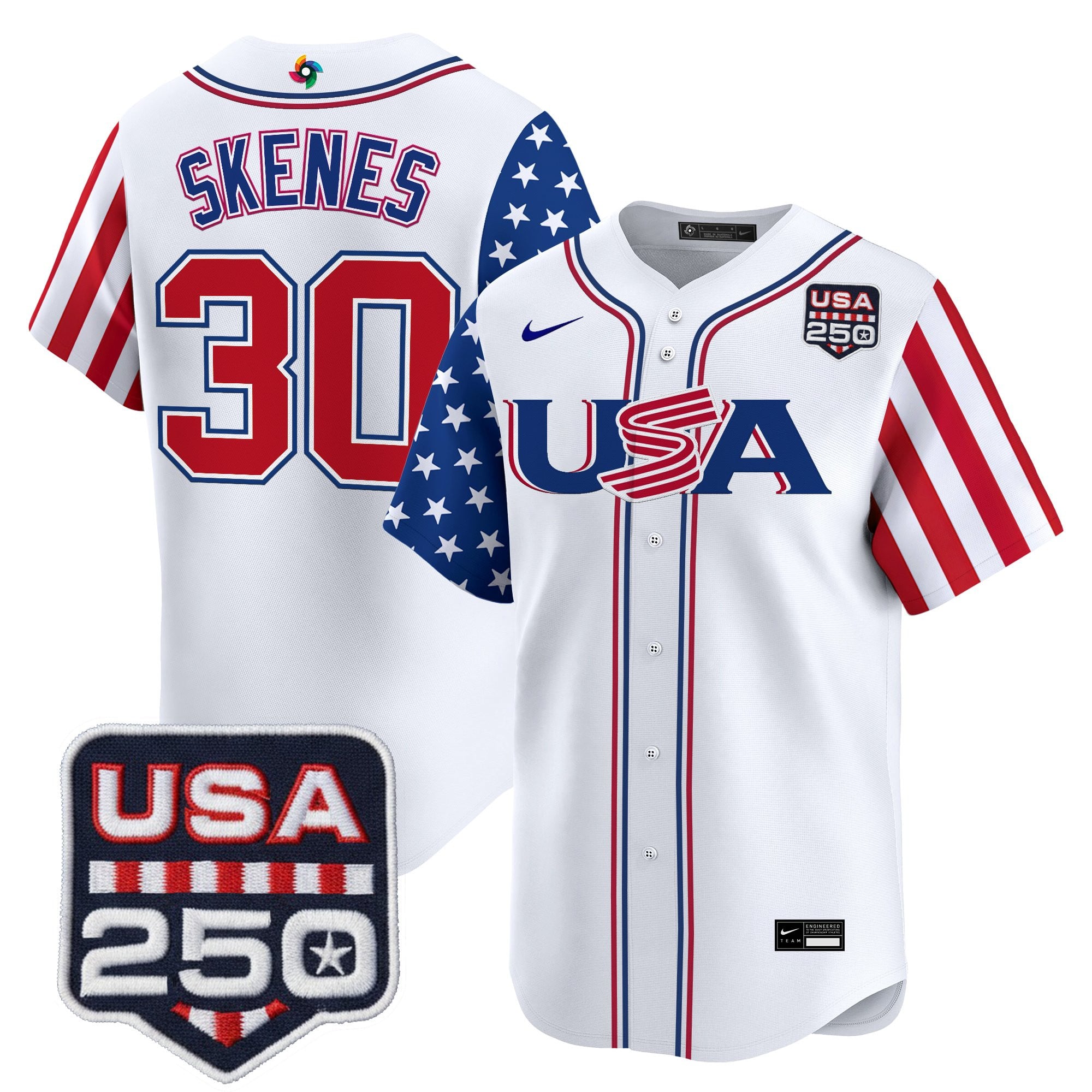 Men's Team USA World Baseball Classic "America250 Edition" Vapor Premier Limited Jersey - All Stitched