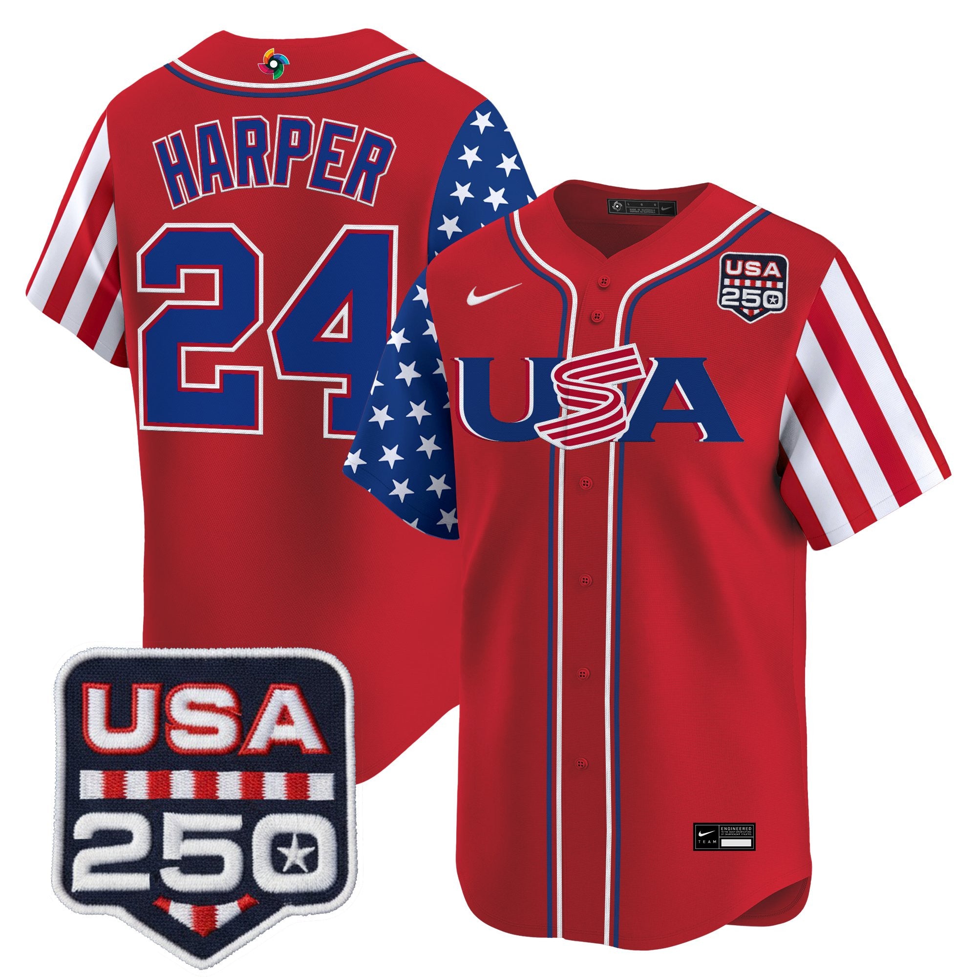 Men's Team USA World Baseball Classic "America250 Edition" Vapor Premier Limited Jersey - All Stitched