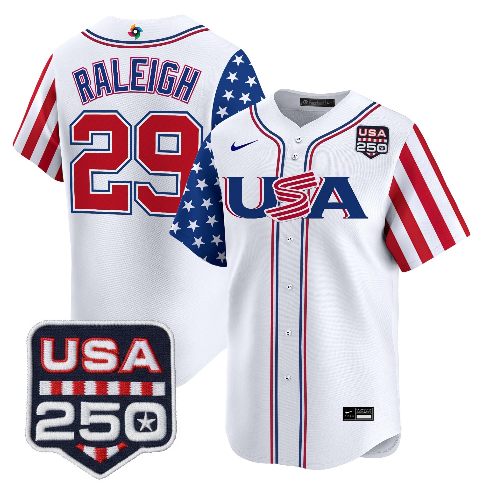Men's Team USA World Baseball Classic "America250 Edition" Vapor Premier Limited Jersey - All Stitched