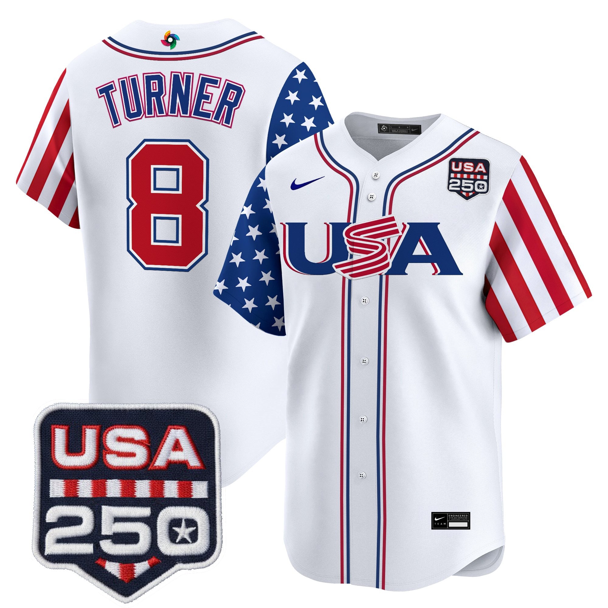 Men's Team USA World Baseball Classic "America250 Edition" Vapor Premier Limited Jersey - All Stitched