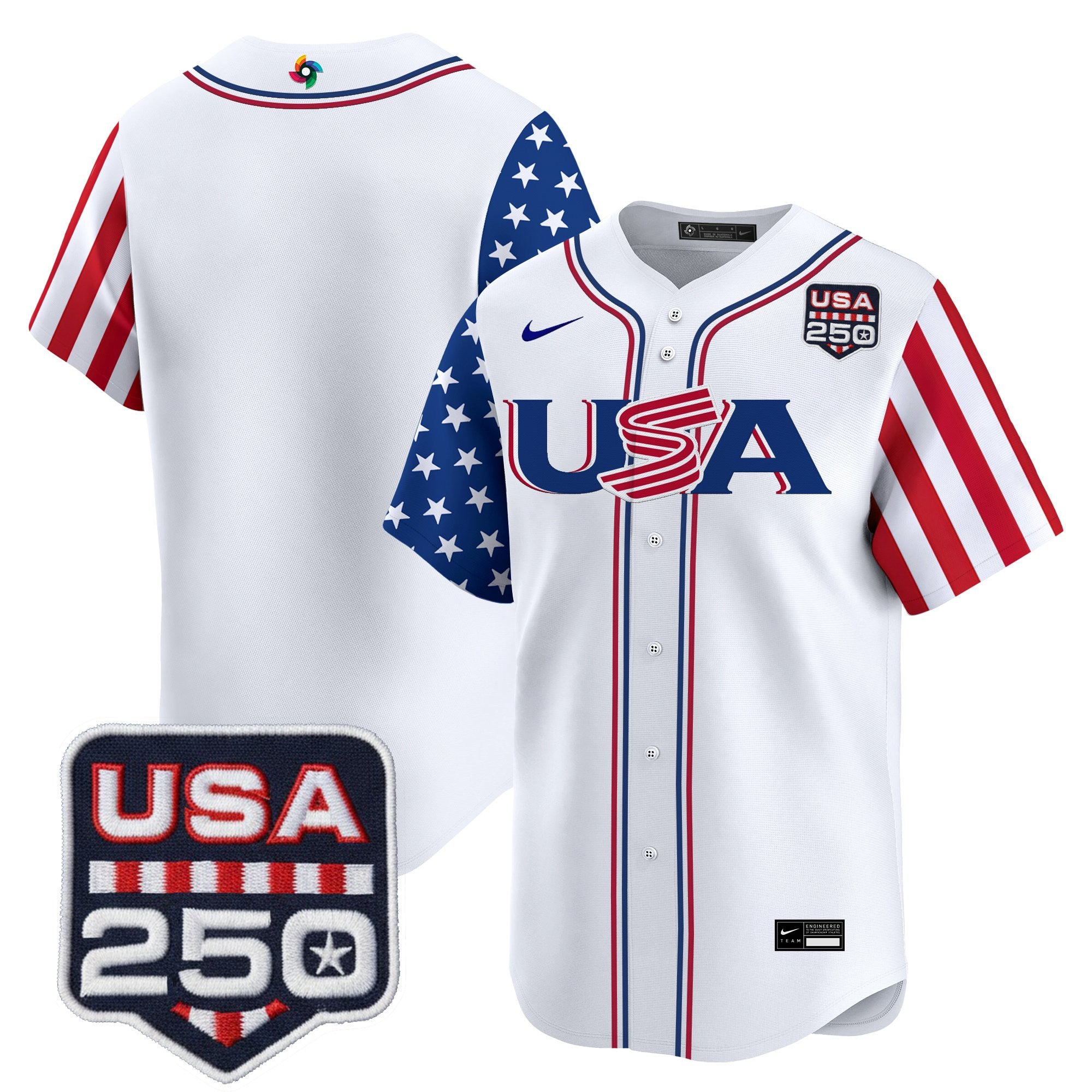 Men's Team USA World Baseball Classic "America250 Edition" Vapor Premier Limited Jersey - All Stitched
