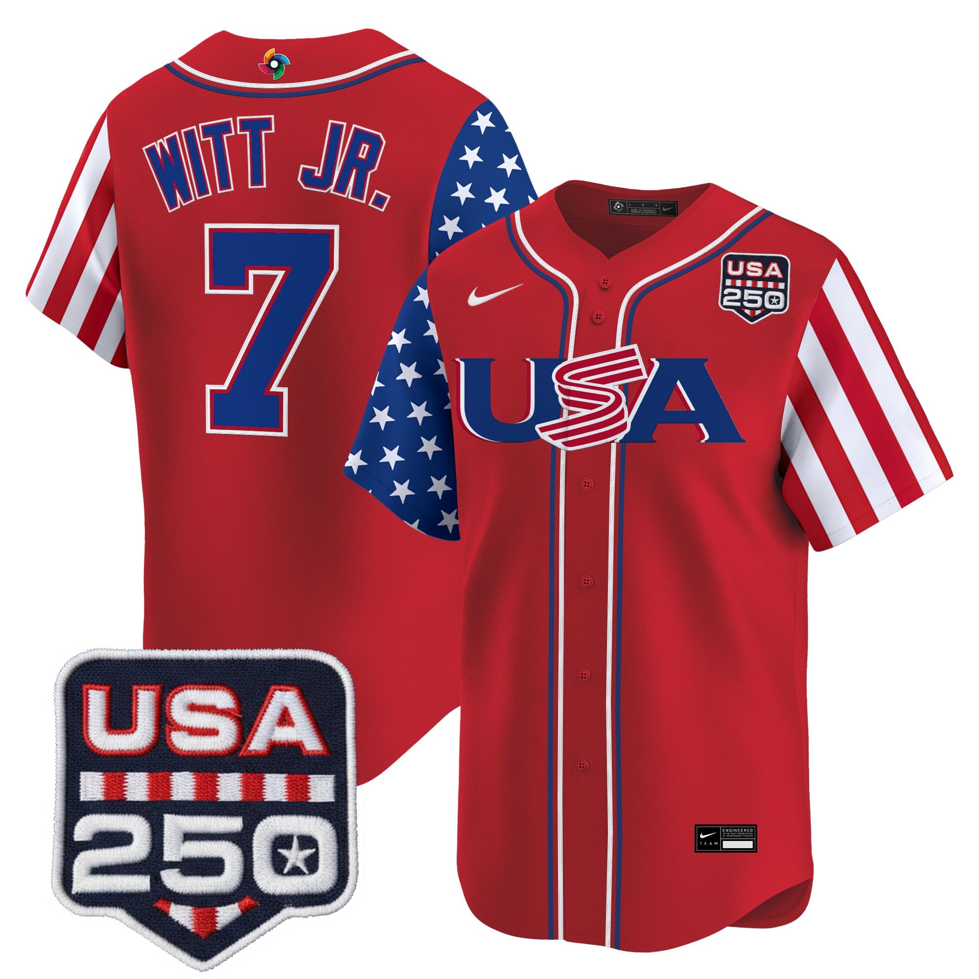 Men's Team USA World Baseball Classic "America250 Edition" Vapor Premier Limited Jersey - All Stitched