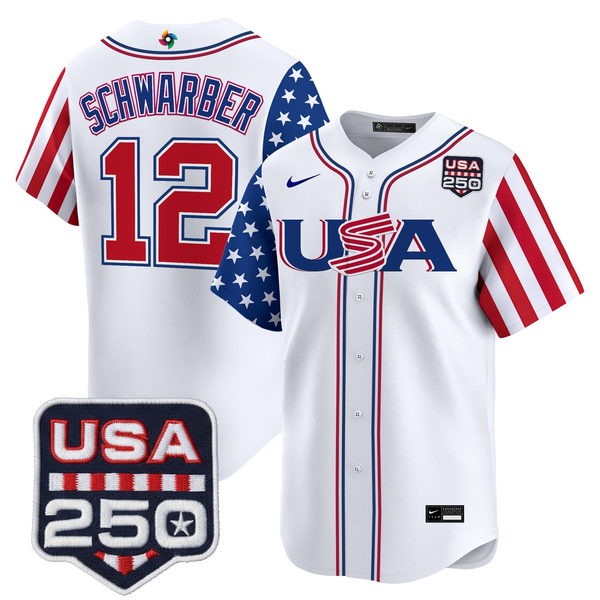 Men's Team USA World Baseball Classic "America250 Edition" Vapor Premier Limited Jersey - All Stitched