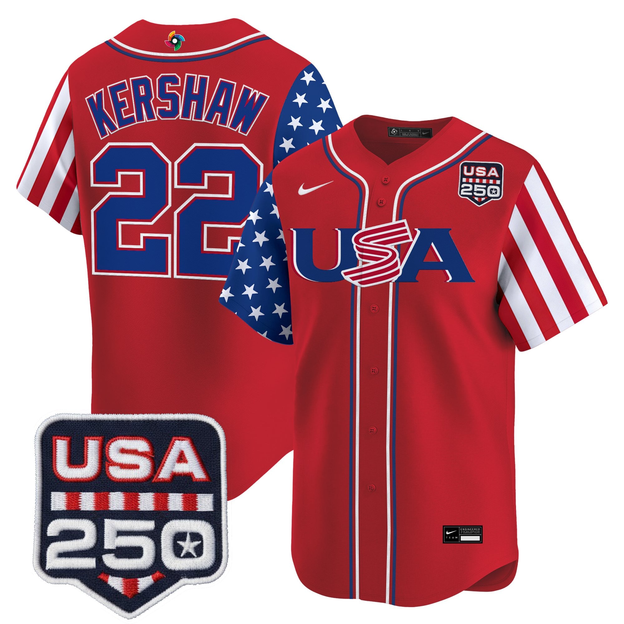 Men's Team USA World Baseball Classic "America250 Edition" Vapor Premier Limited Jersey - All Stitched