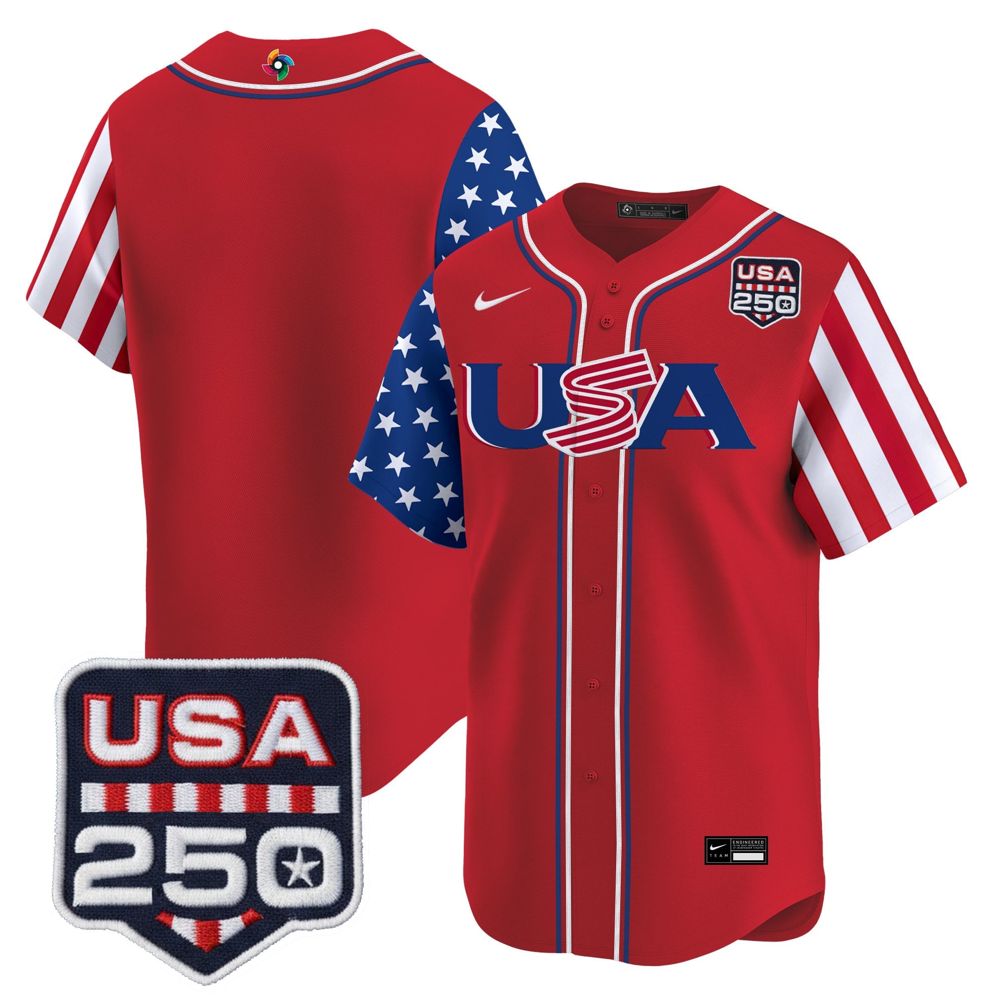 Men's Team USA World Baseball Classic "America250 Edition" Vapor Premier Limited Jersey - All Stitched