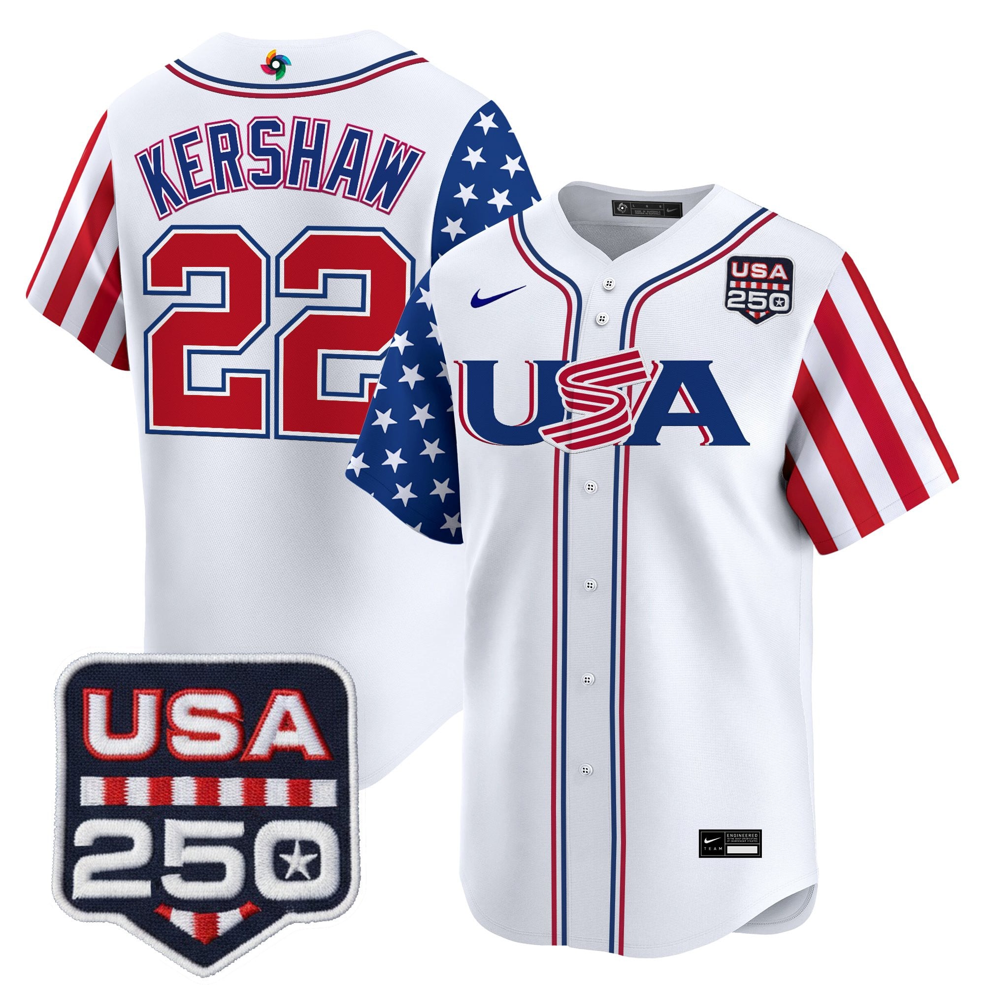 Men's Team USA World Baseball Classic "America250 Edition" Vapor Premier Limited Jersey - All Stitched