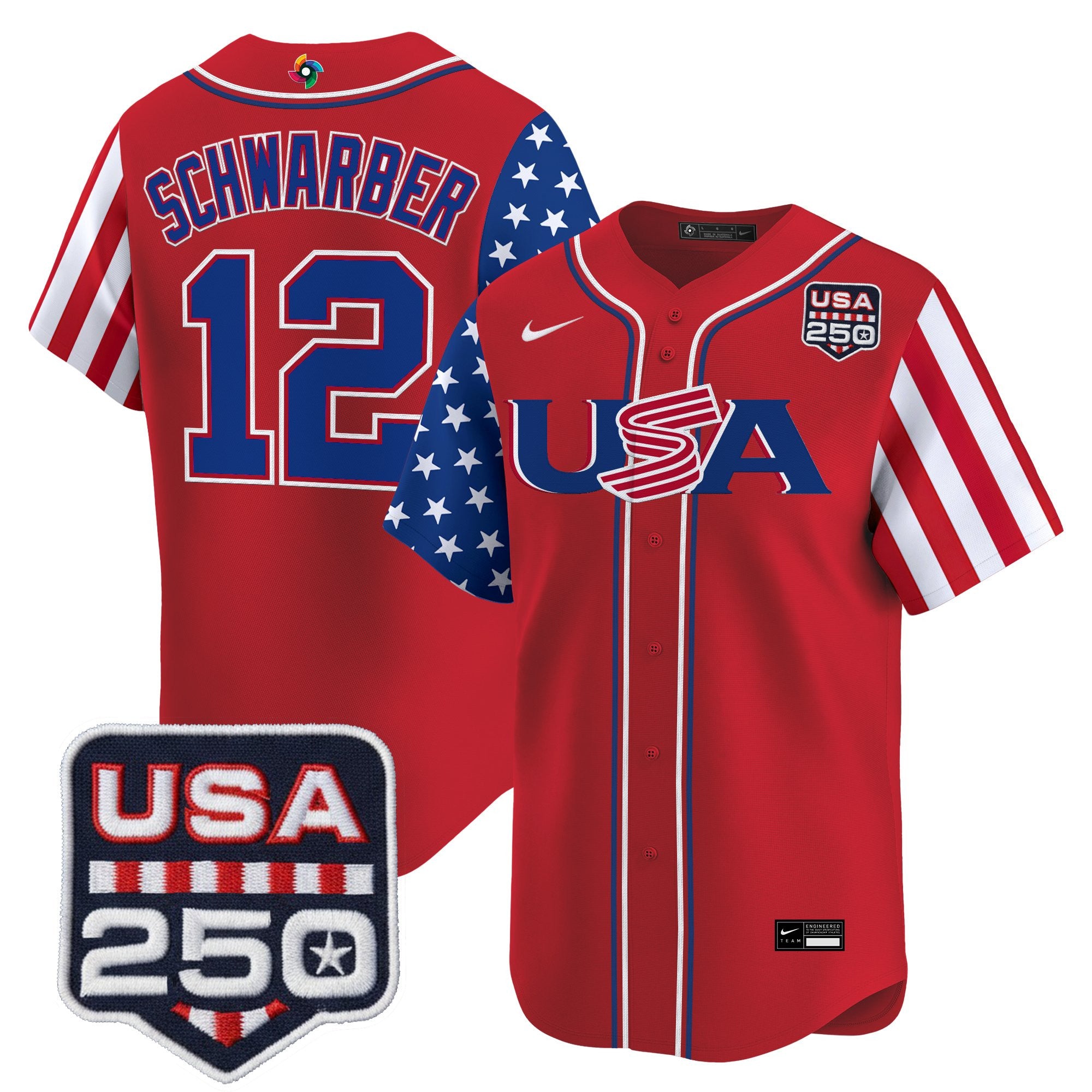 Men's Team USA World Baseball Classic "America250 Edition" Vapor Premier Limited Jersey - All Stitched
