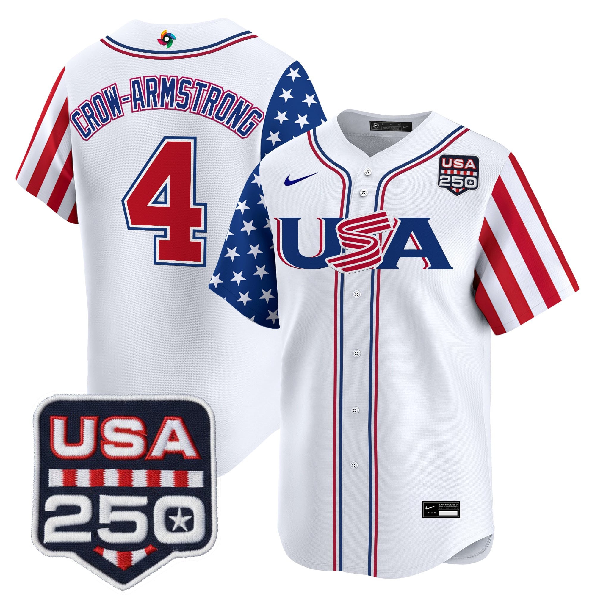 Men's Team USA World Baseball Classic "America250 Edition" Vapor Premier Limited Jersey - All Stitched