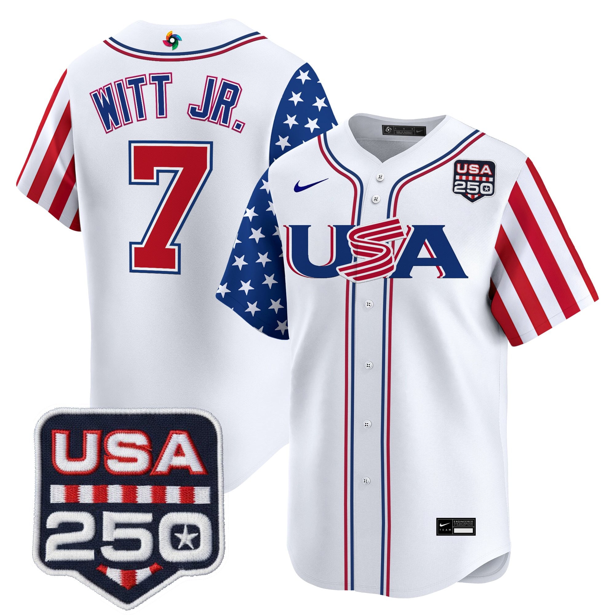 Men's Team USA World Baseball Classic "America250 Edition" Vapor Premier Limited Jersey - All Stitched