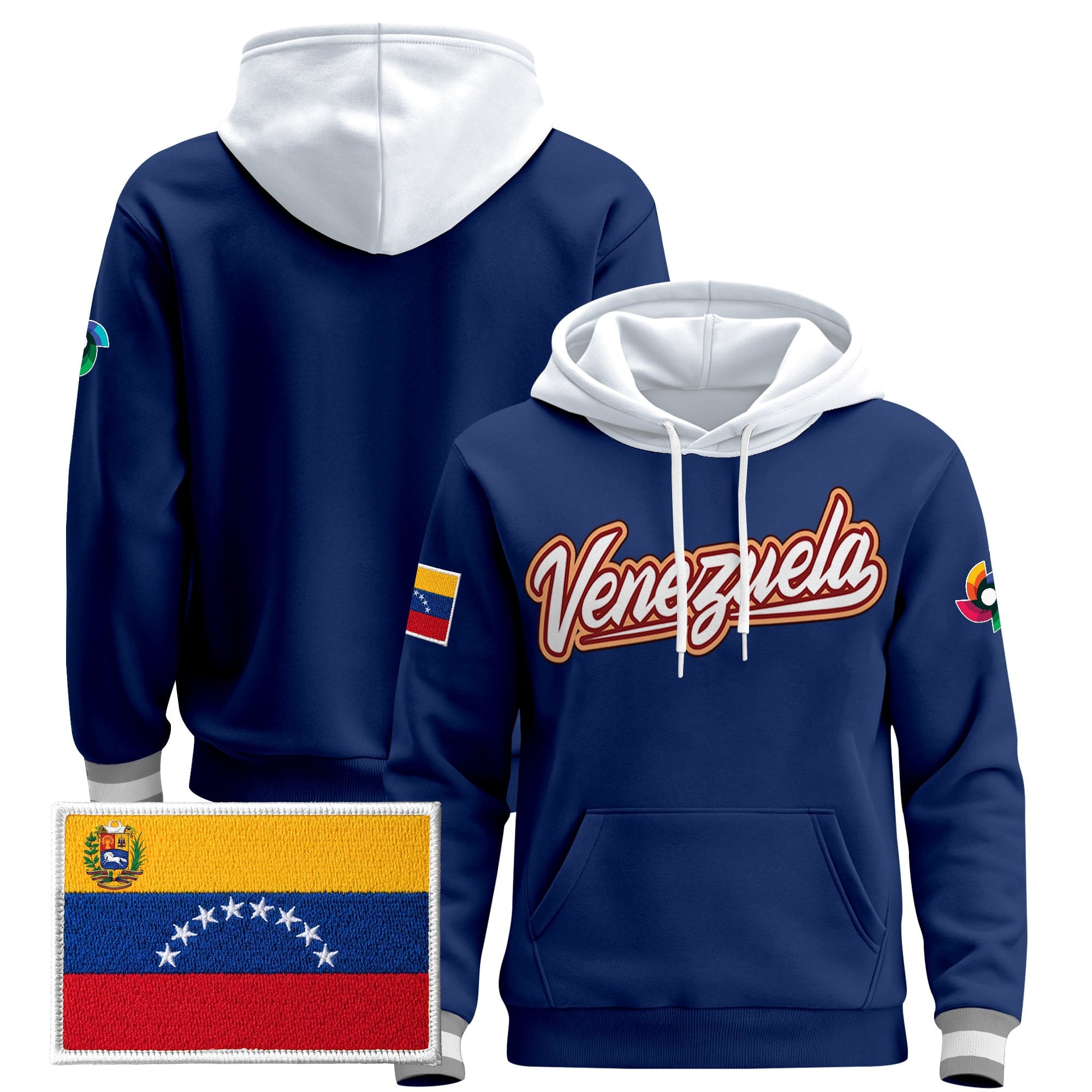 Men's Team Venezuela 2026 World Baseball Classic Vapor Premier Hoodie - All Stitched