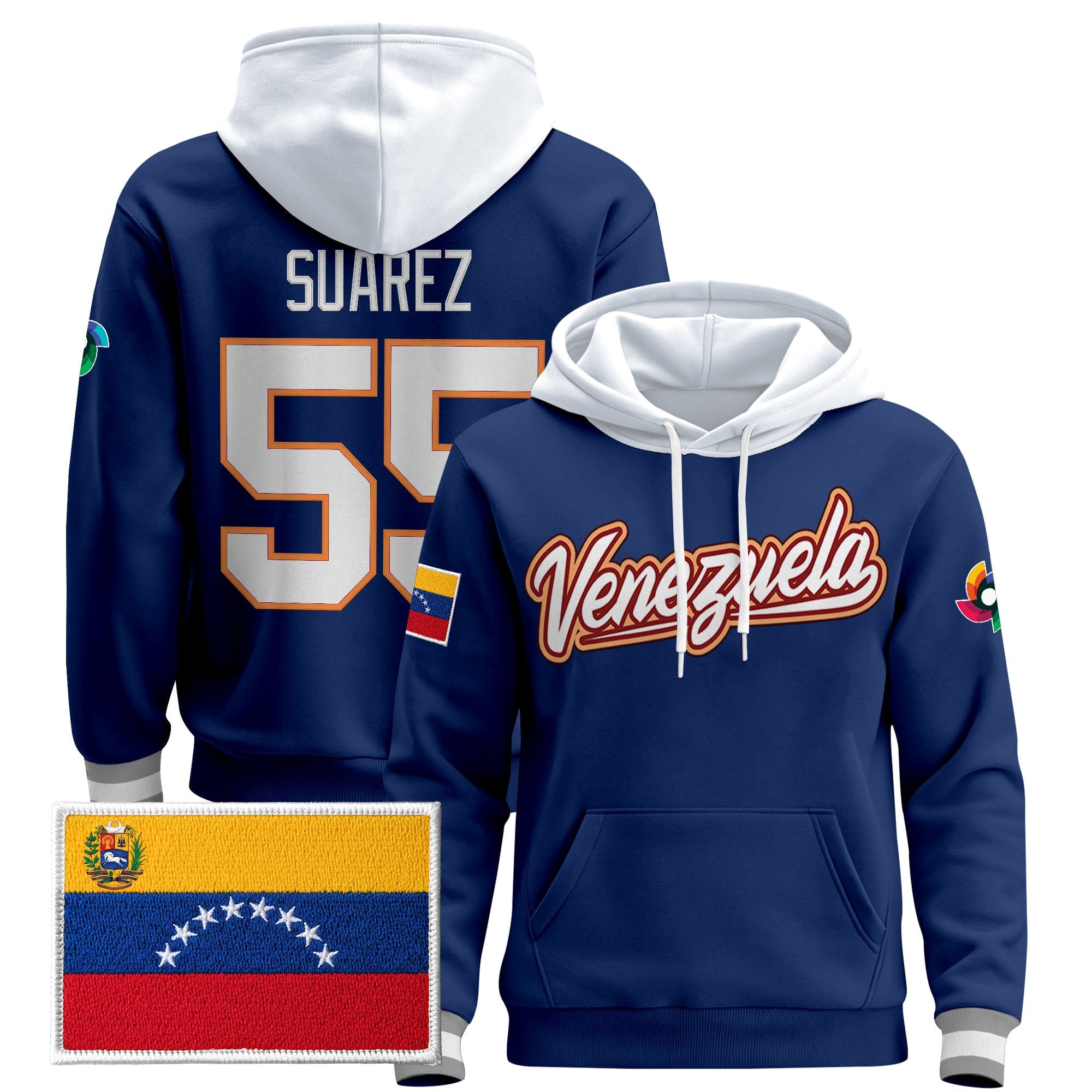Men's Team Venezuela 2026 World Baseball Classic Vapor Premier Hoodie - All Stitched