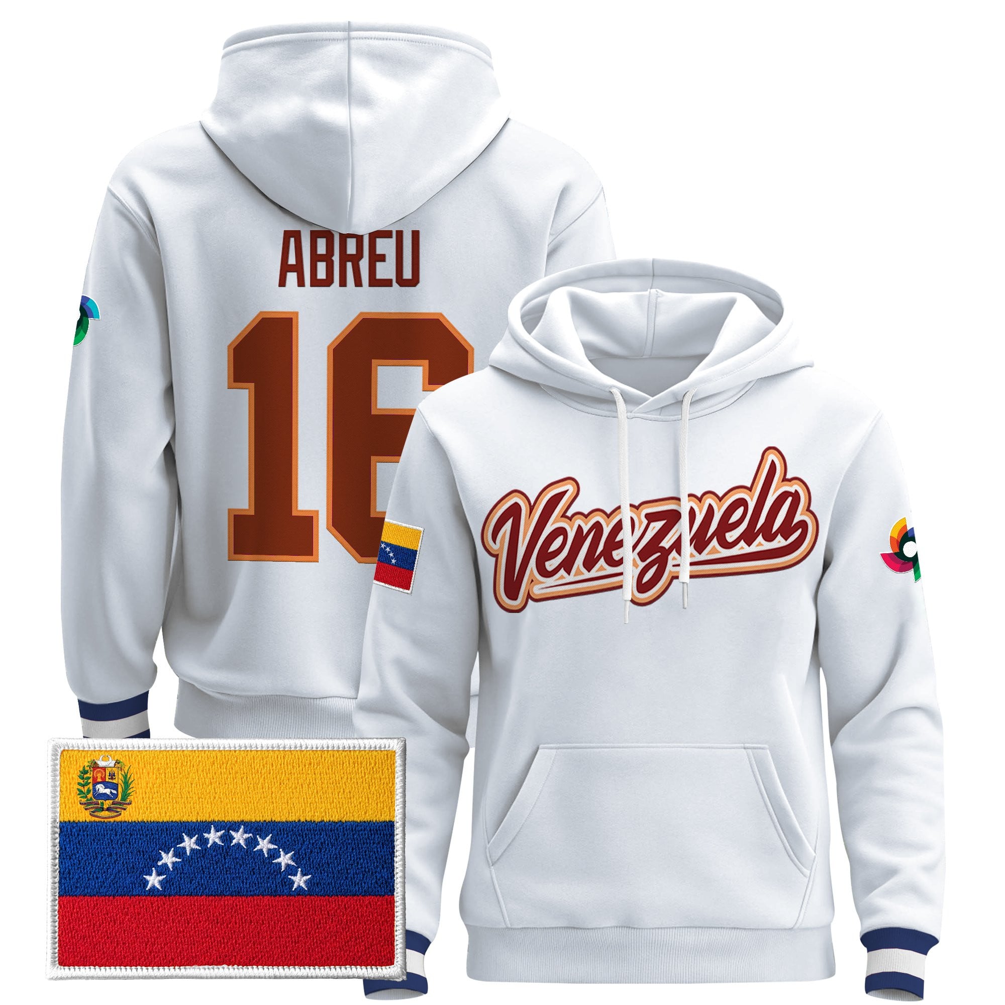 Men's Team Venezuela 2026 World Baseball Classic Vapor Premier Hoodie - All Stitched