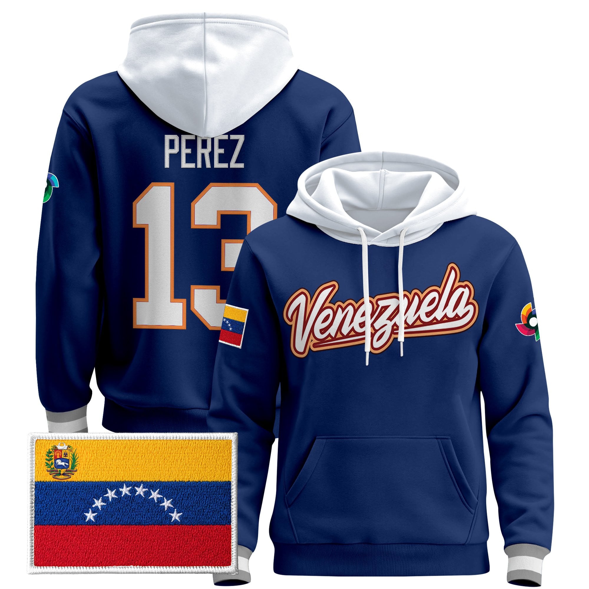 Men's Team Venezuela 2026 World Baseball Classic Vapor Premier Hoodie - All Stitched