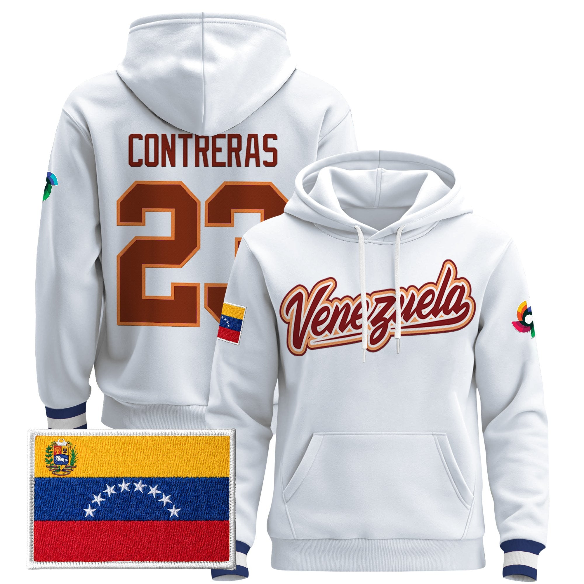 Men's Team Venezuela 2026 World Baseball Classic Vapor Premier Hoodie - All Stitched
