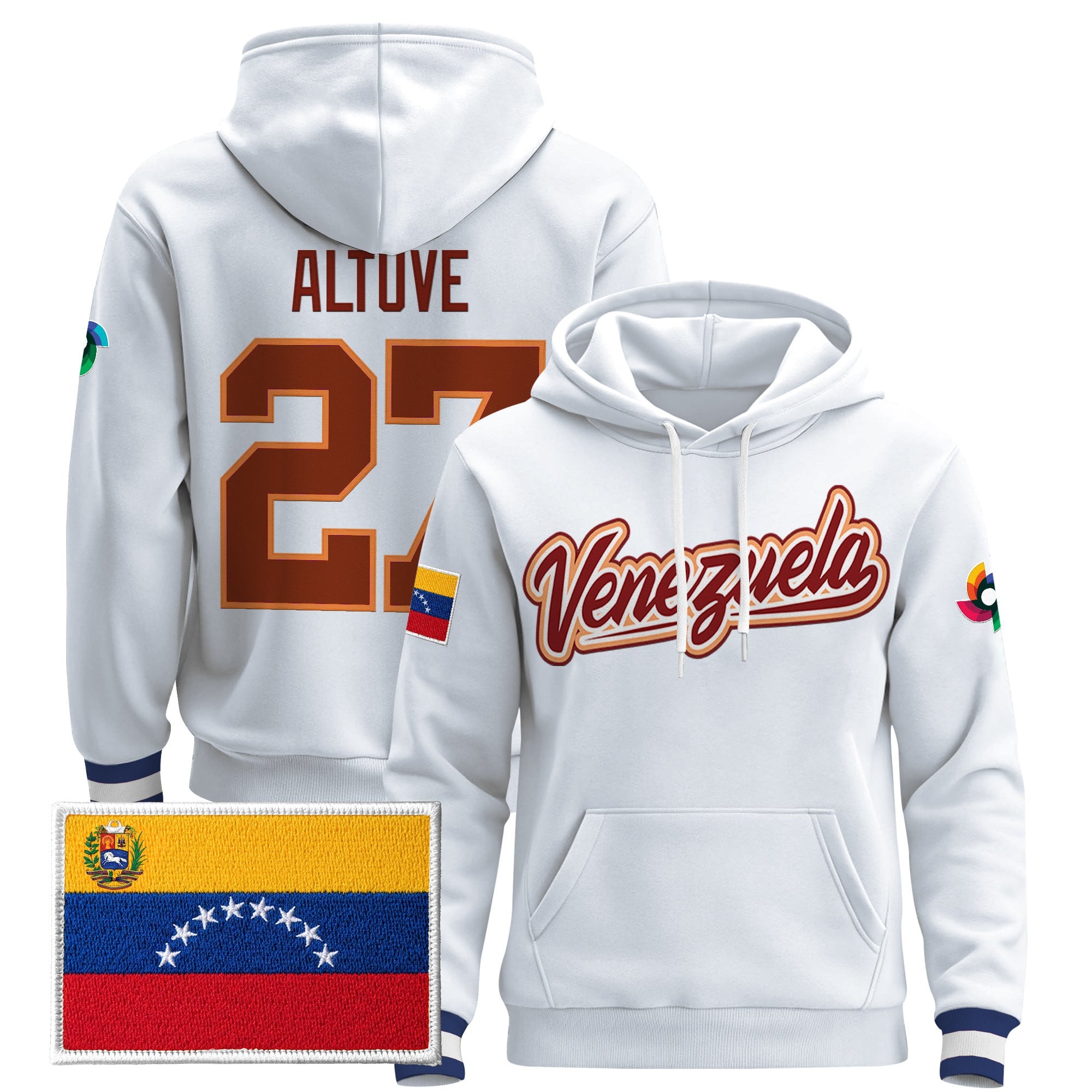 Men's Team Venezuela 2026 World Baseball Classic Vapor Premier Hoodie - All Stitched