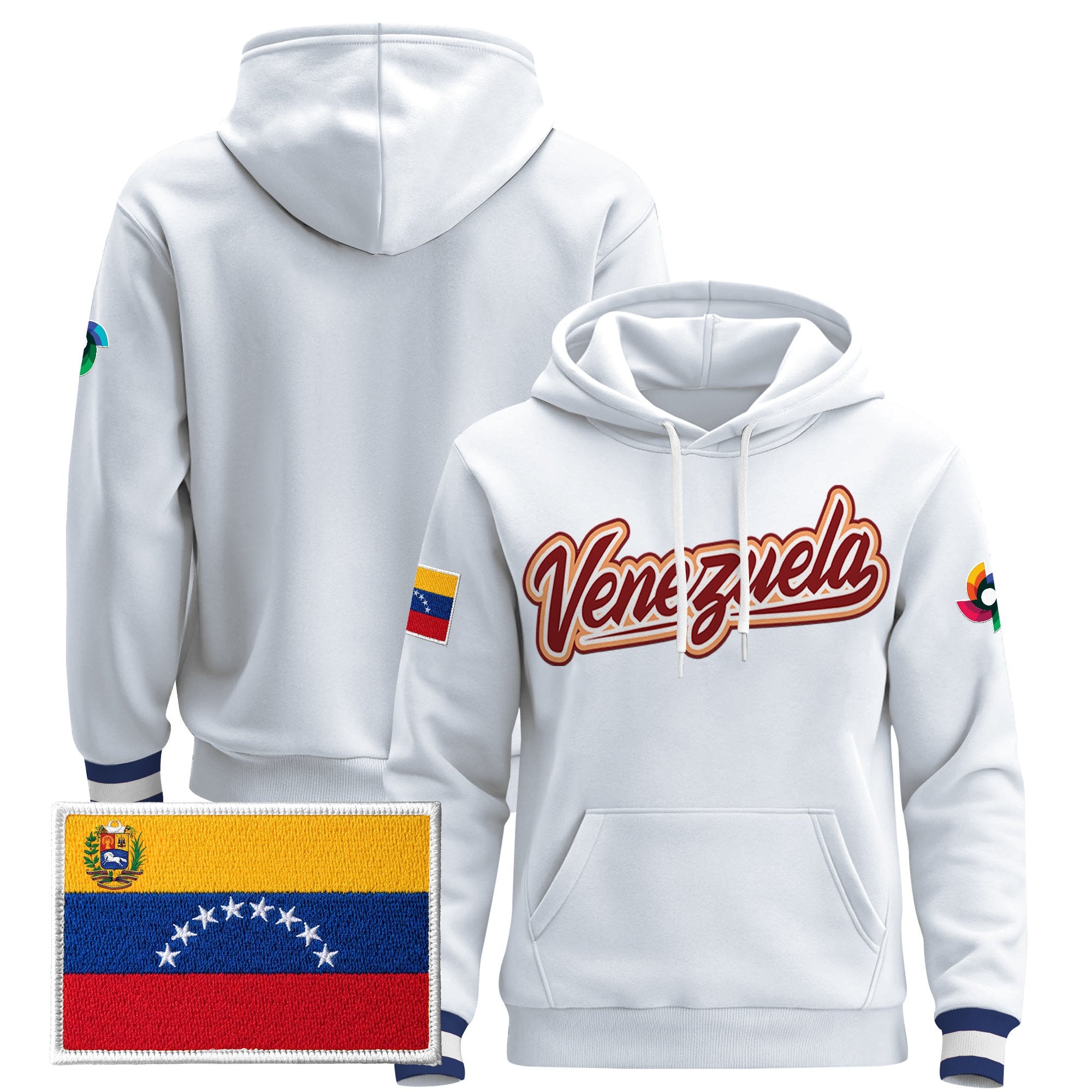 Men's Team Venezuela 2026 World Baseball Classic Vapor Premier Hoodie - All Stitched