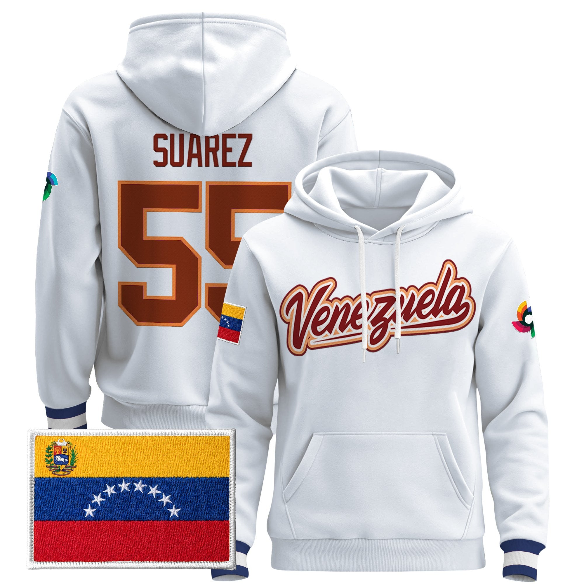 Men's Team Venezuela 2026 World Baseball Classic Vapor Premier Hoodie - All Stitched