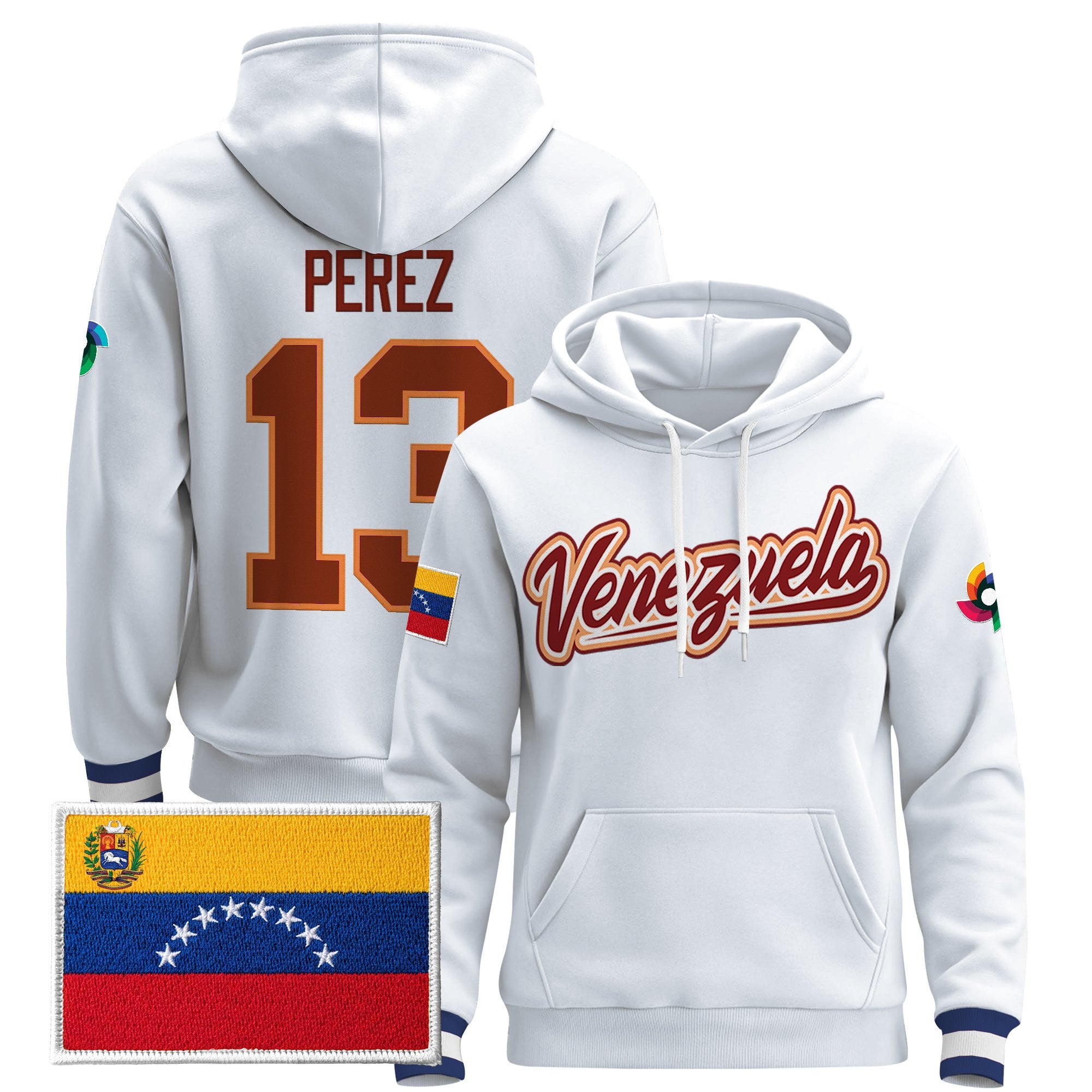 Men's Team Venezuela 2026 World Baseball Classic Vapor Premier Hoodie - All Stitched
