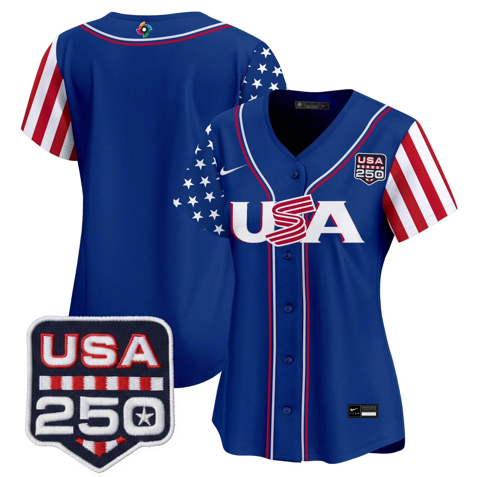 Women's Team USA World Baseball Classic "America250 Edition" Vapor Premier Limited Jersey - All Stitched