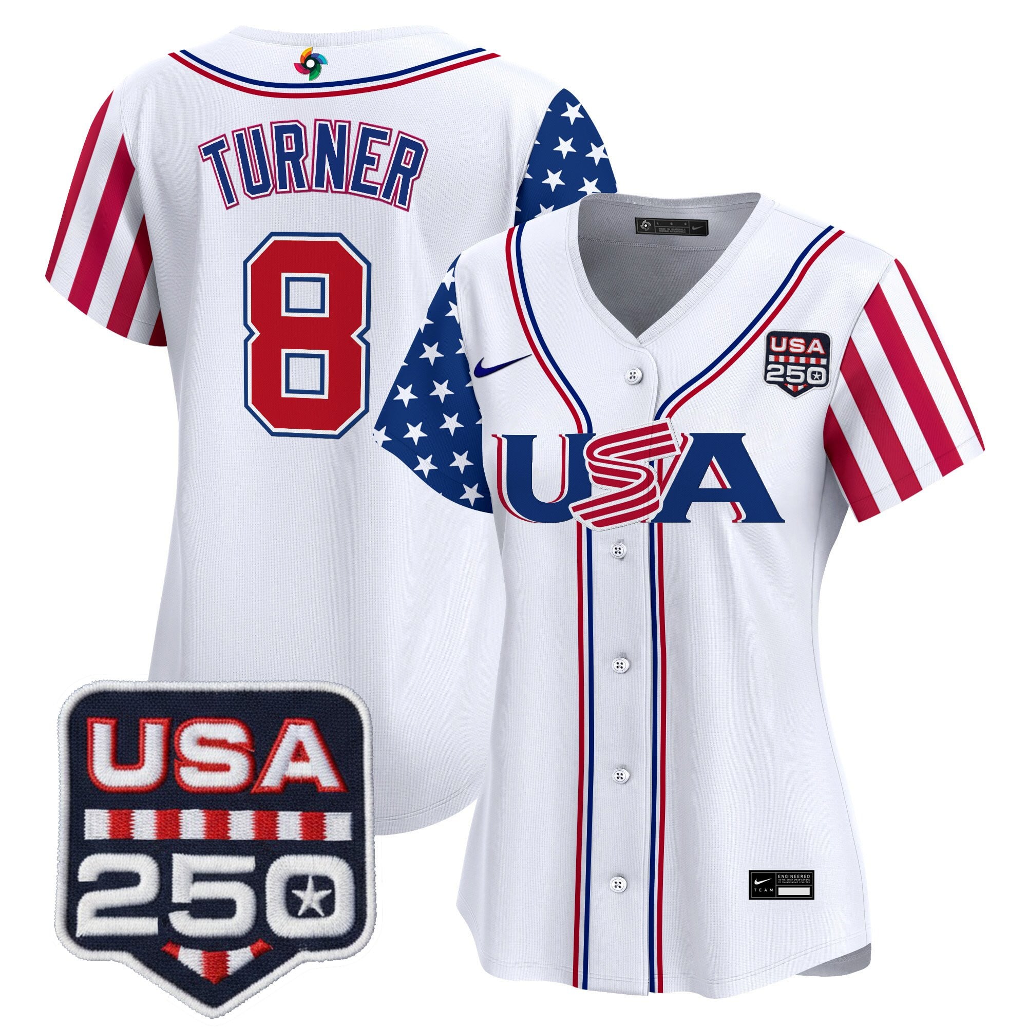 Women's Team USA World Baseball Classic "America250 Edition" Vapor Premier Limited Jersey - All Stitched