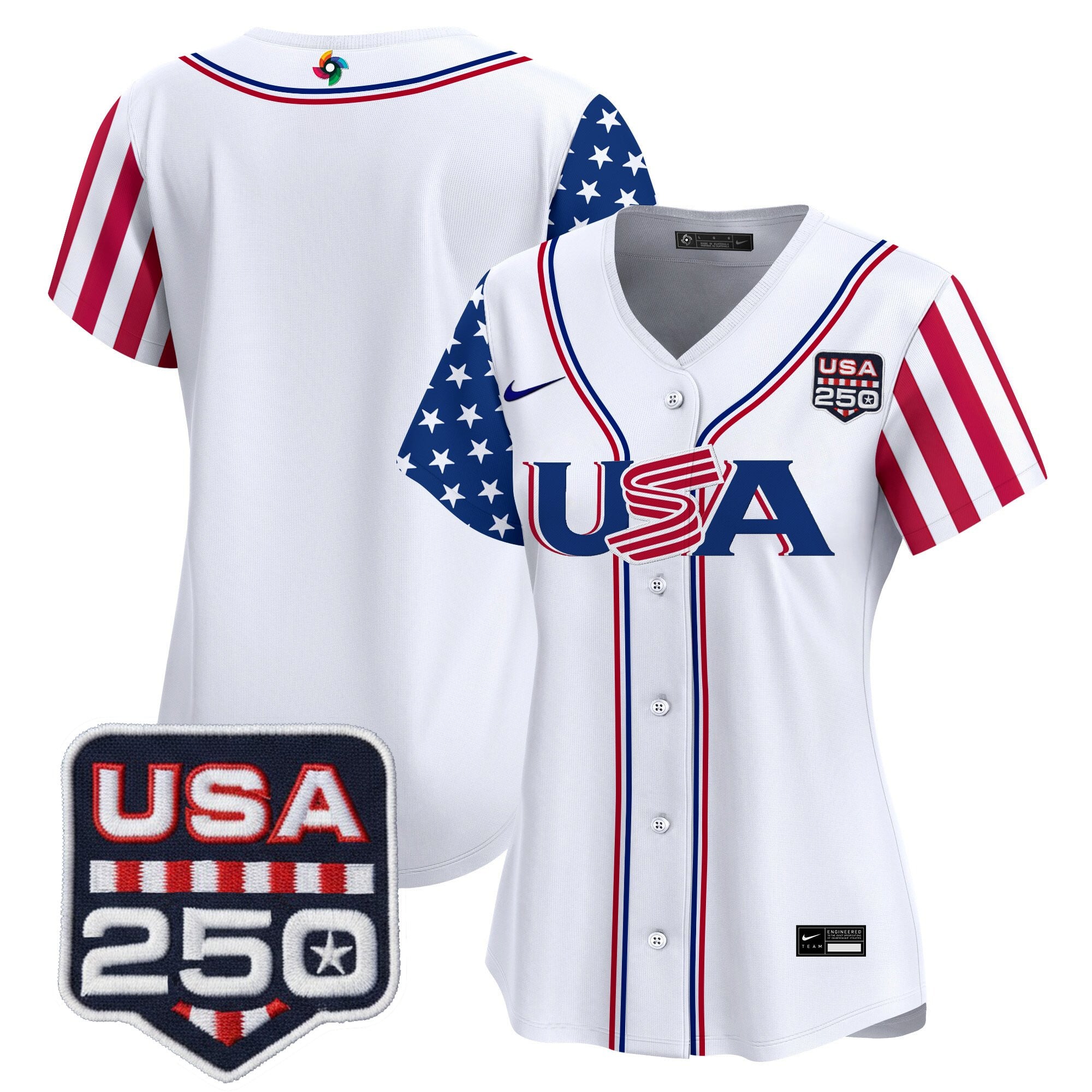 Women's Team USA World Baseball Classic "America250 Edition" Vapor Premier Limited Jersey - All Stitched