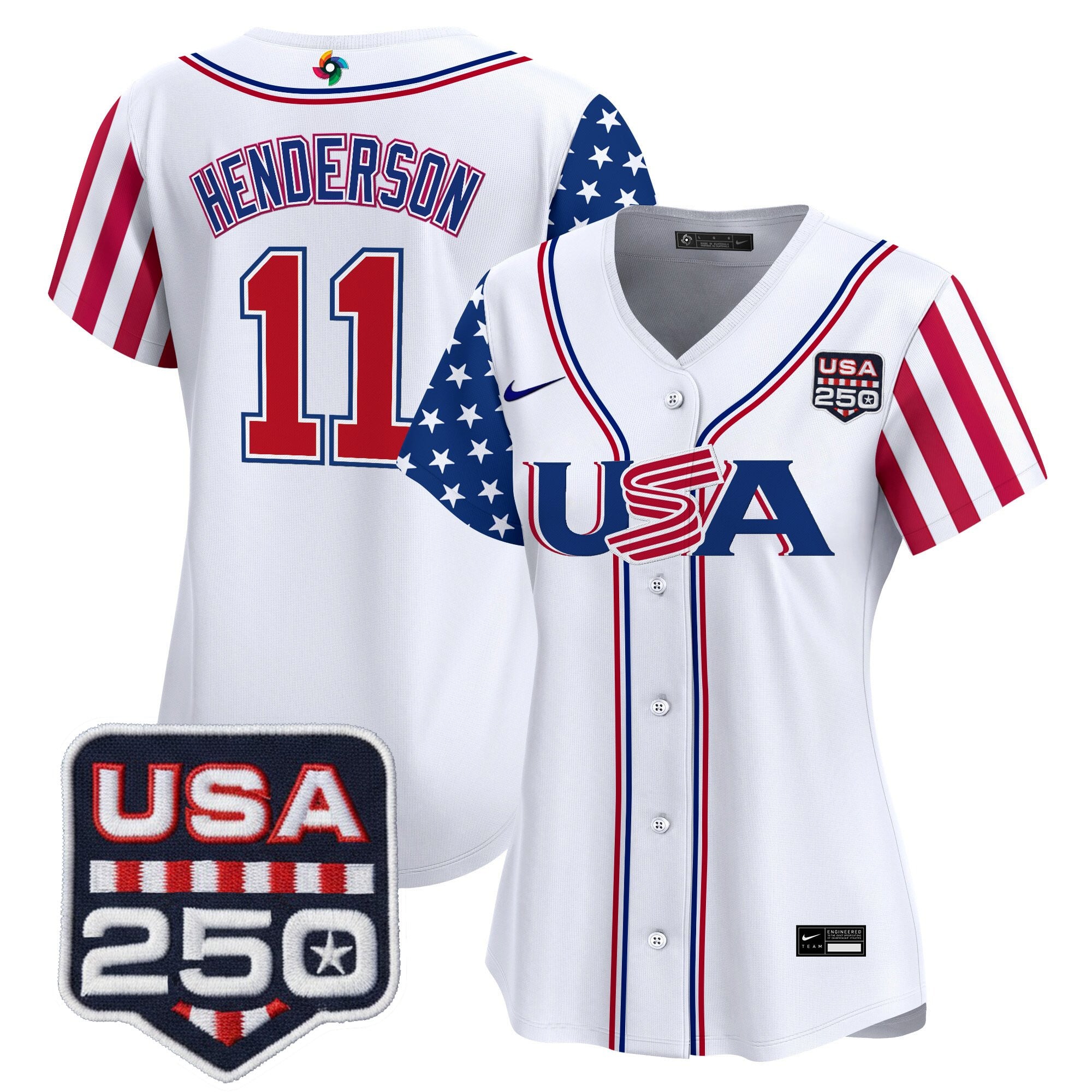 Women's Team USA World Baseball Classic "America250 Edition" Vapor Premier Limited Jersey - All Stitched