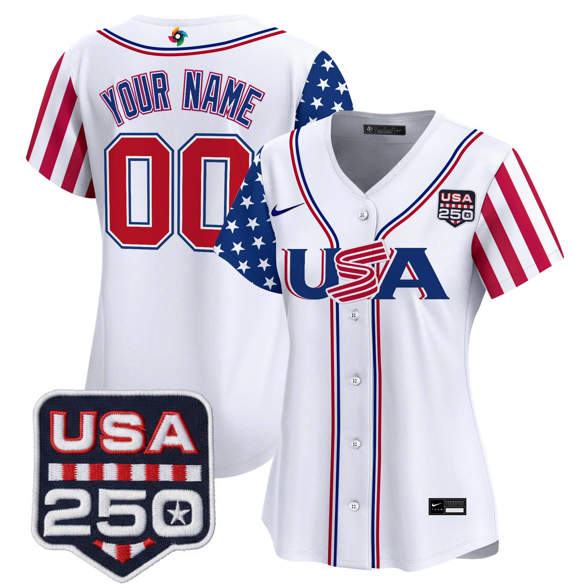 Team USA World Baseball Classic "America250 Edition" Vapor Premier Limited Custom Jersey - All Stitched