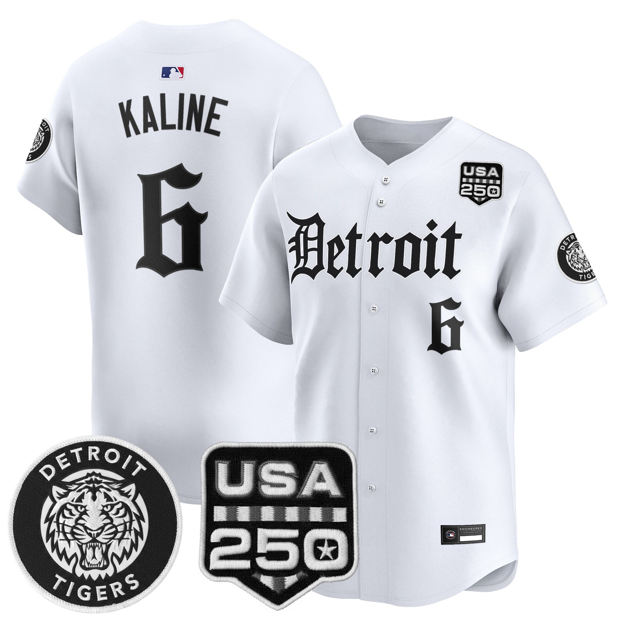 Men's Detroit Tigers ‘Gothic Edition’ Vapor Premier Limited Jersey - All Stitched