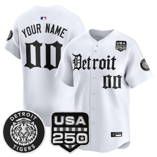 Detroit Tigers ‘Gothic Edition’ Vapor Premier Limited Custom Jersey - All Stitched