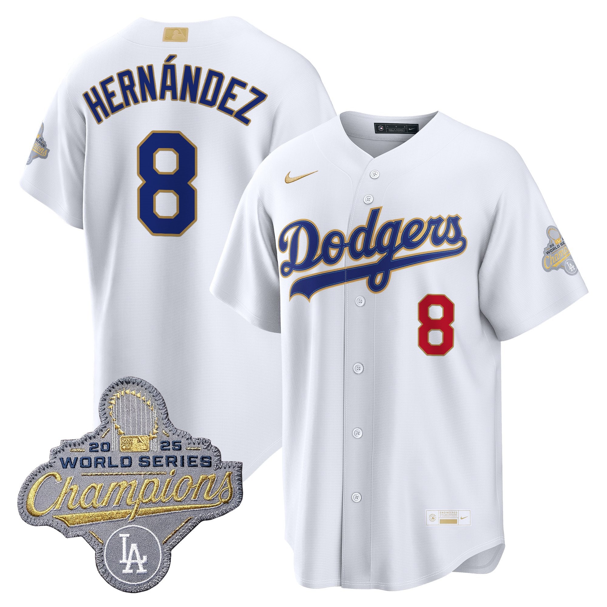 Men's Los Angeles Dodgers "Gold Collection" Premier Limited Jersey - All Stitched